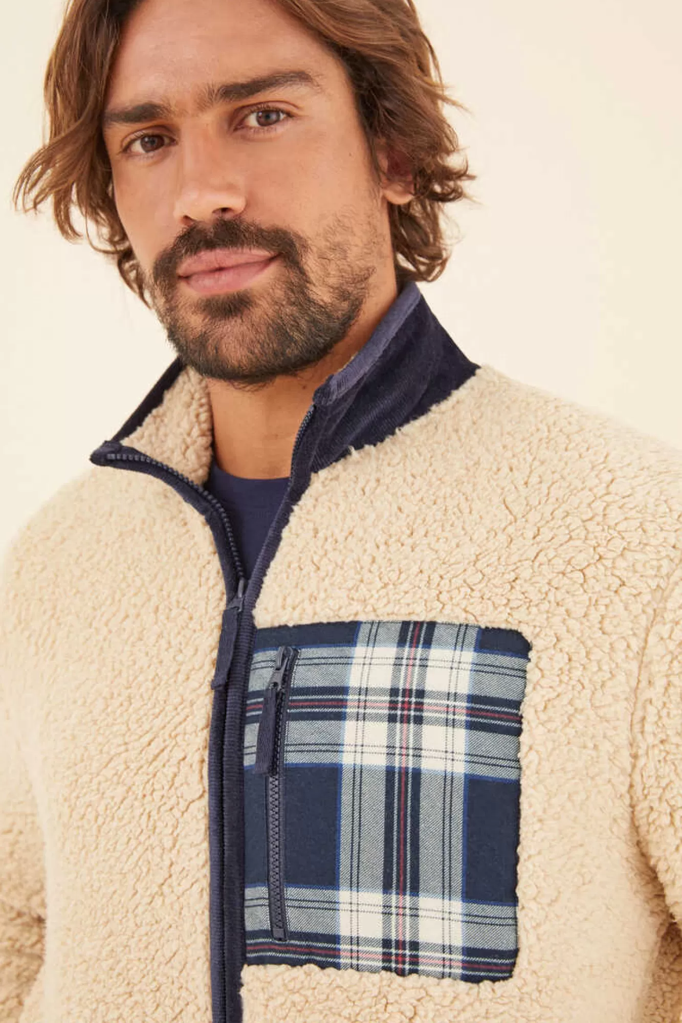 Women'secret Casaco De La Com Bolso Para Homem