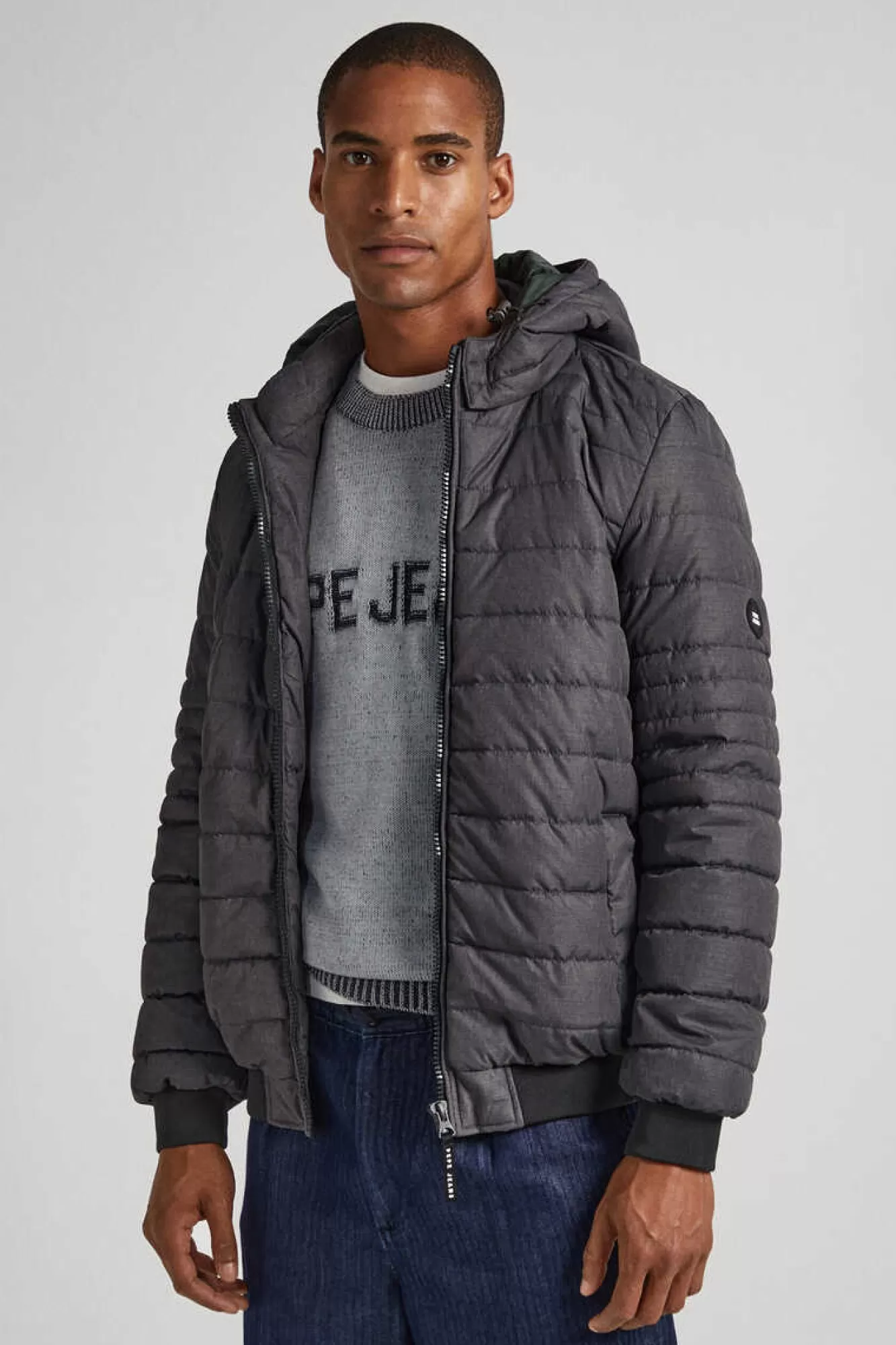 Pepe Jeans Casaco De Penas Acolchoado Jaspeado