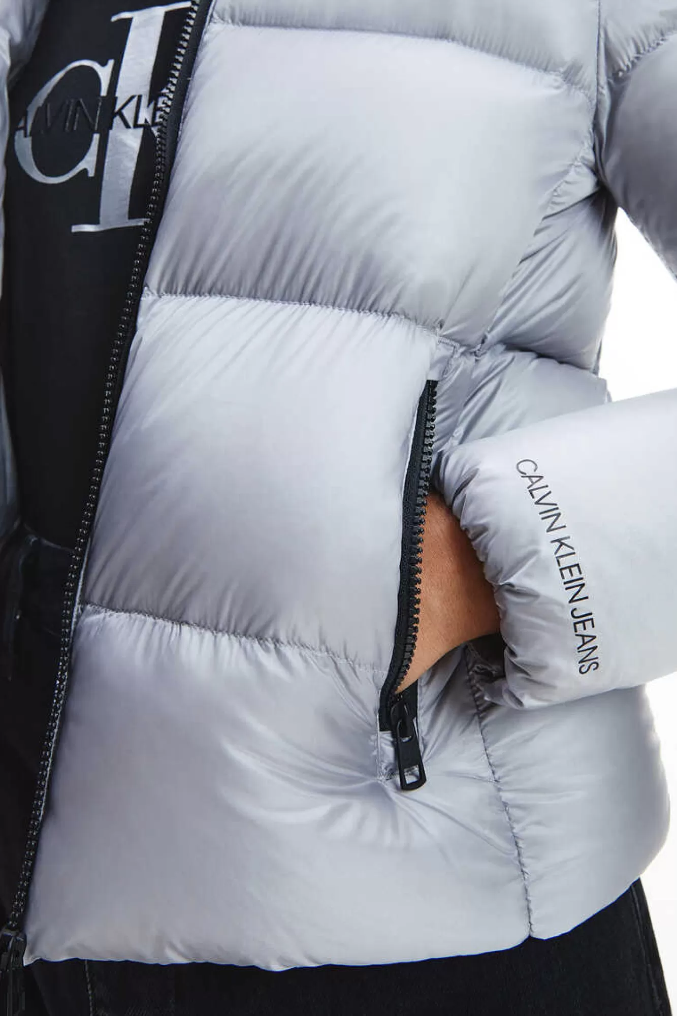 Calvin Klein Casaco De Plumas Com Capuz
