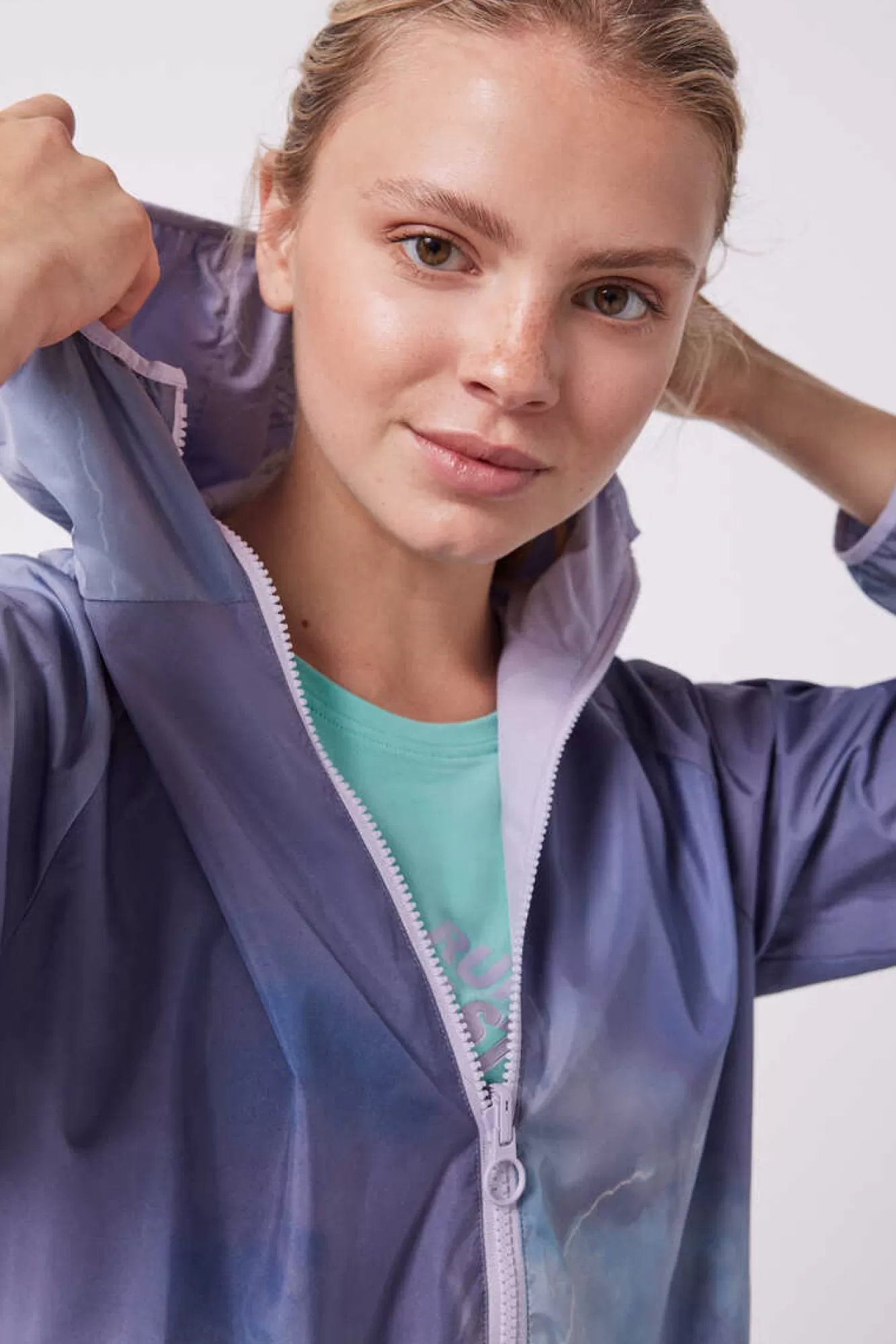 Dash and Stars Casaco Reversivel Water-Repellent Lilas