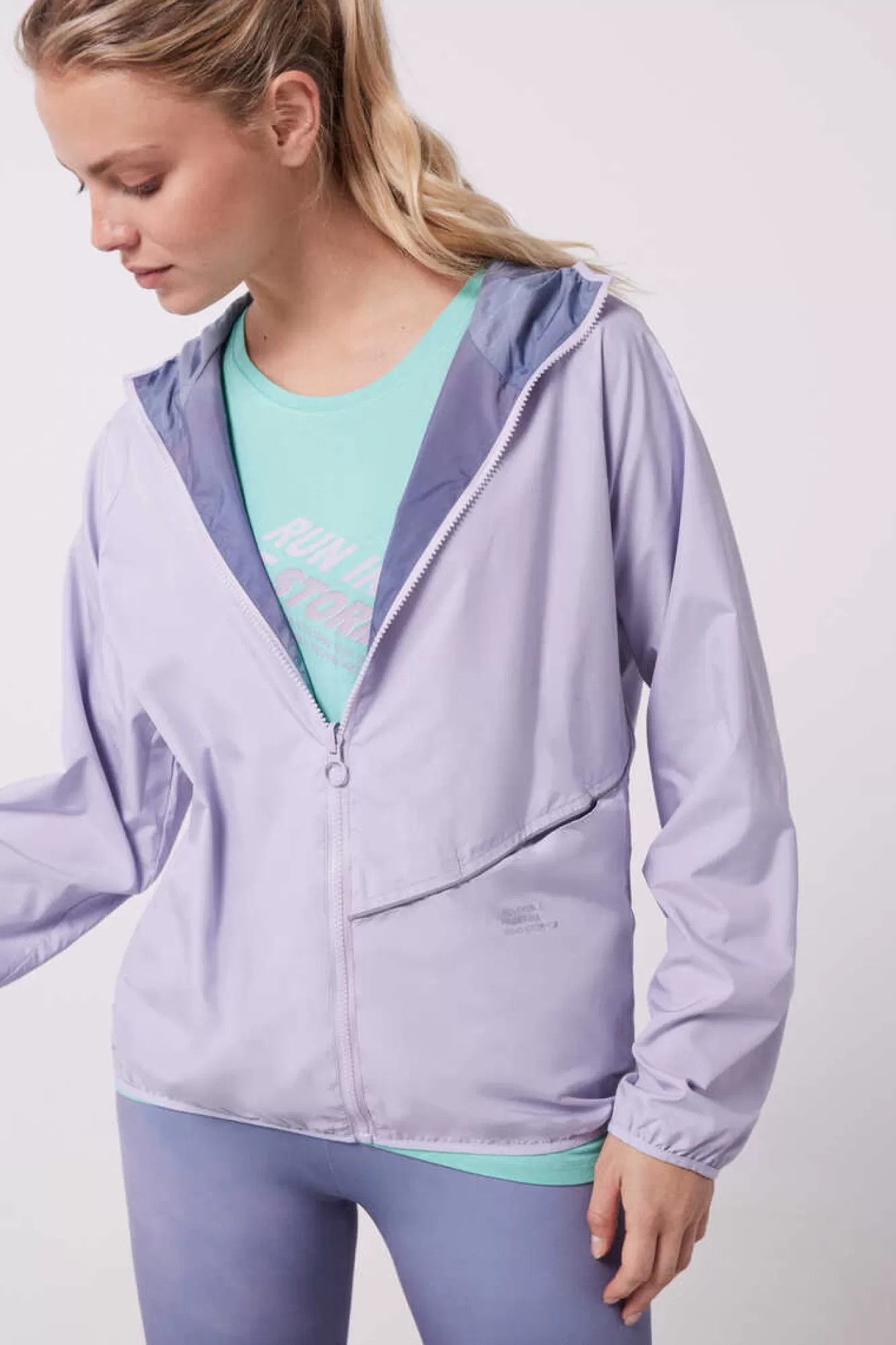 Dash and Stars Casaco Reversivel Water-Repellent Lilas