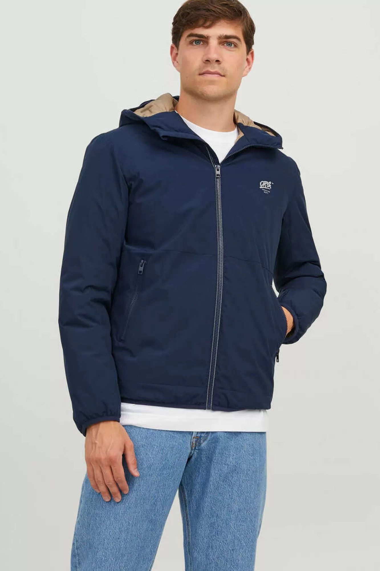 Jack & Jones Casaco Tecnico Poliester Reciclado Com Capuz