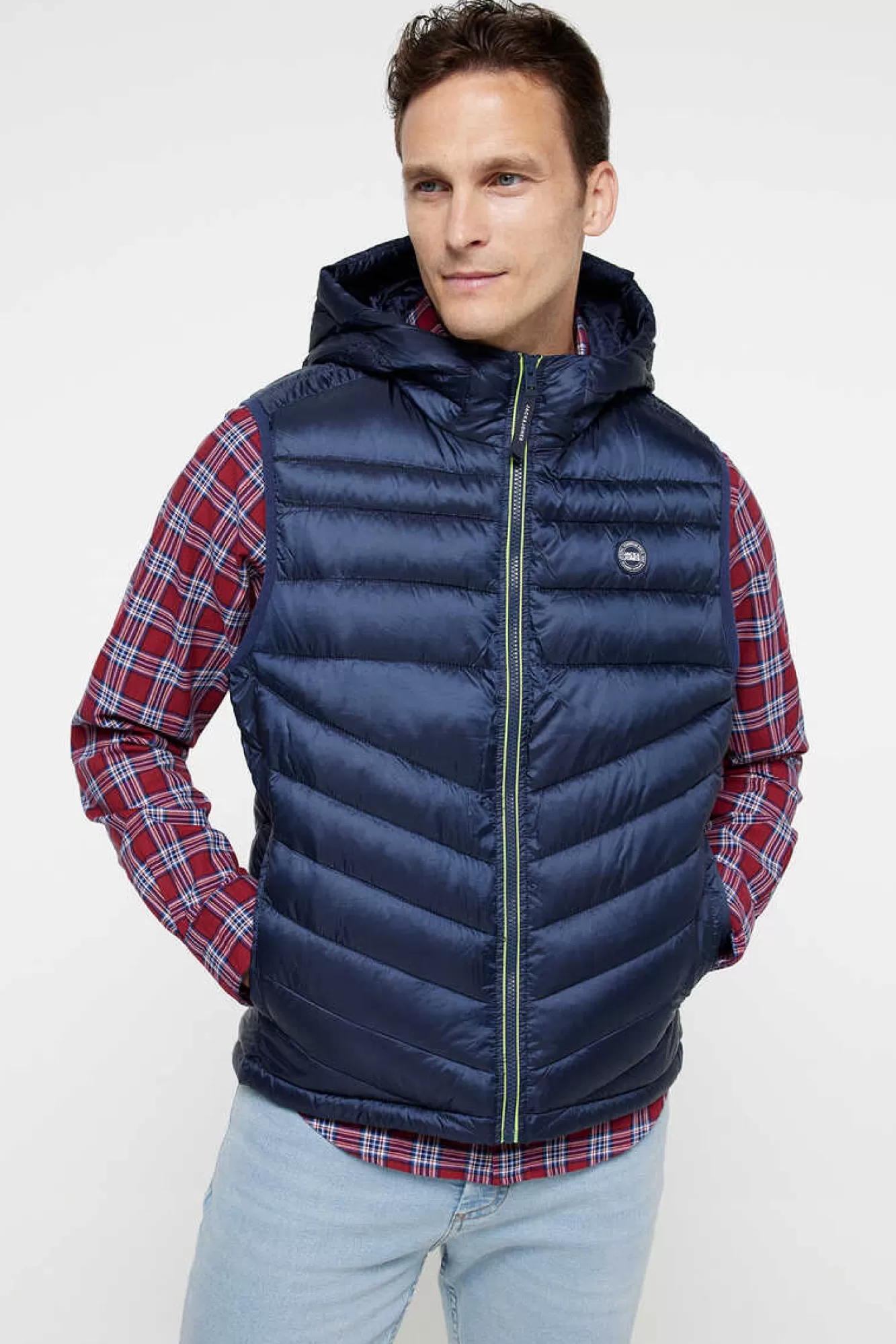 Jack & Jones Colete Acolchoado Com Capuz