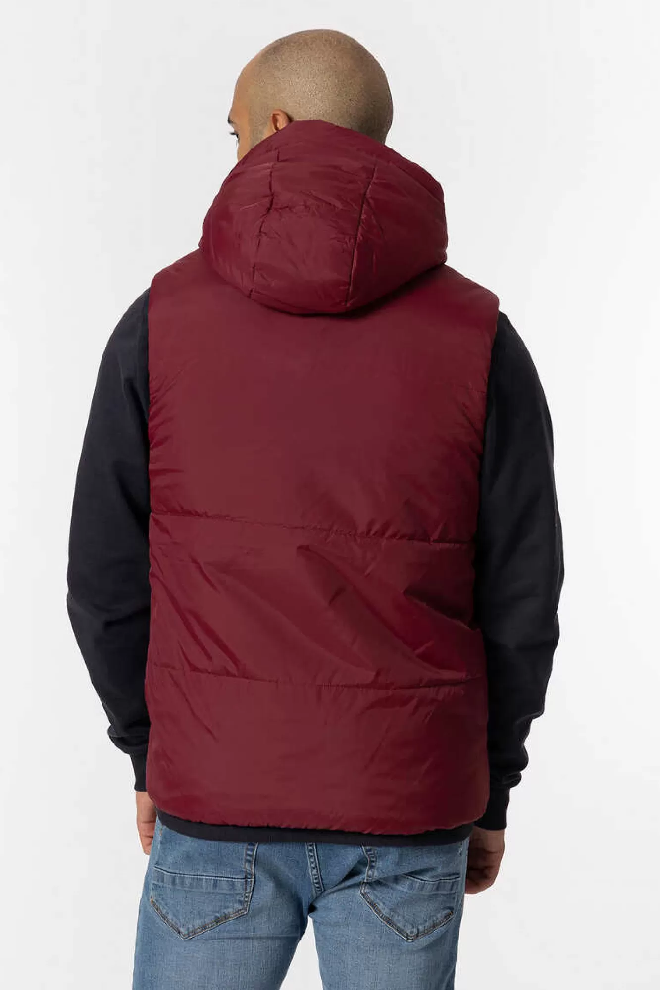 Tiffosi Colete Acolchoado Com Capuz Reversivel