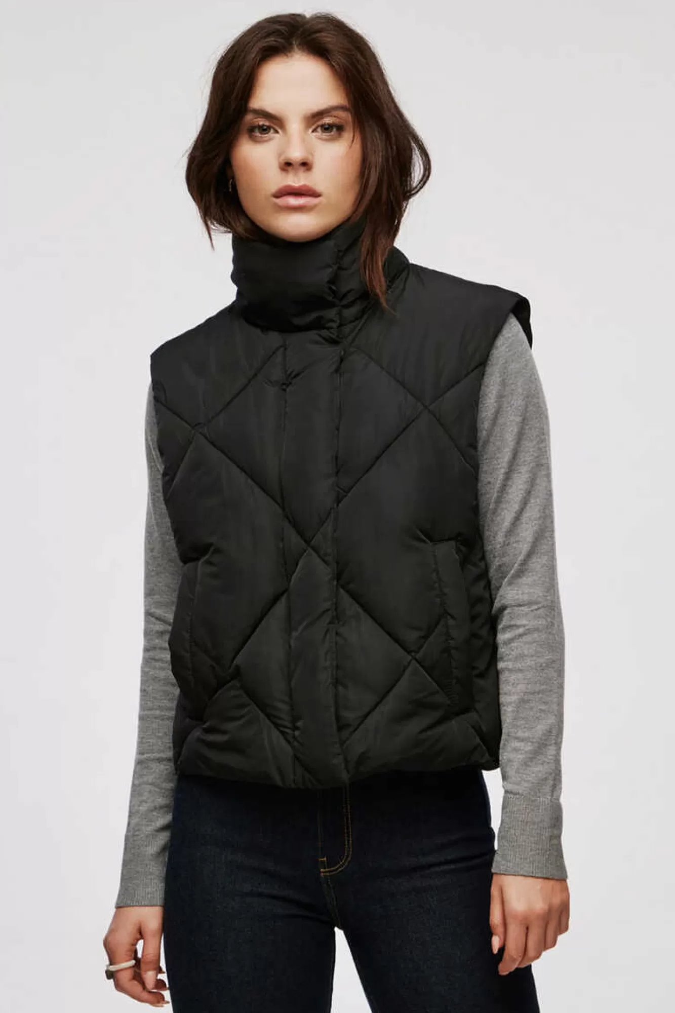 Jack & Jones Colete Acolchoado Curto De Mulher