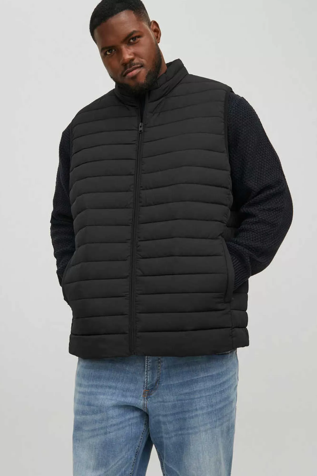 Jack & Jones PLUS Colete Acolchoado Poliester Reciclado Plus