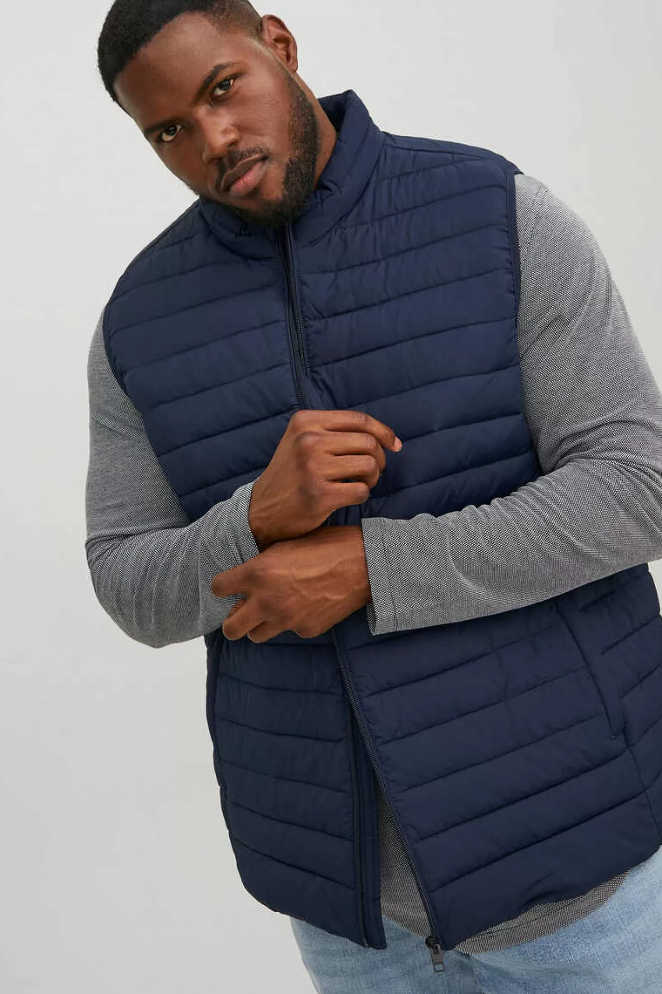Jack & Jones PLUS Colete Acolchoado Poliester Reciclado Plus