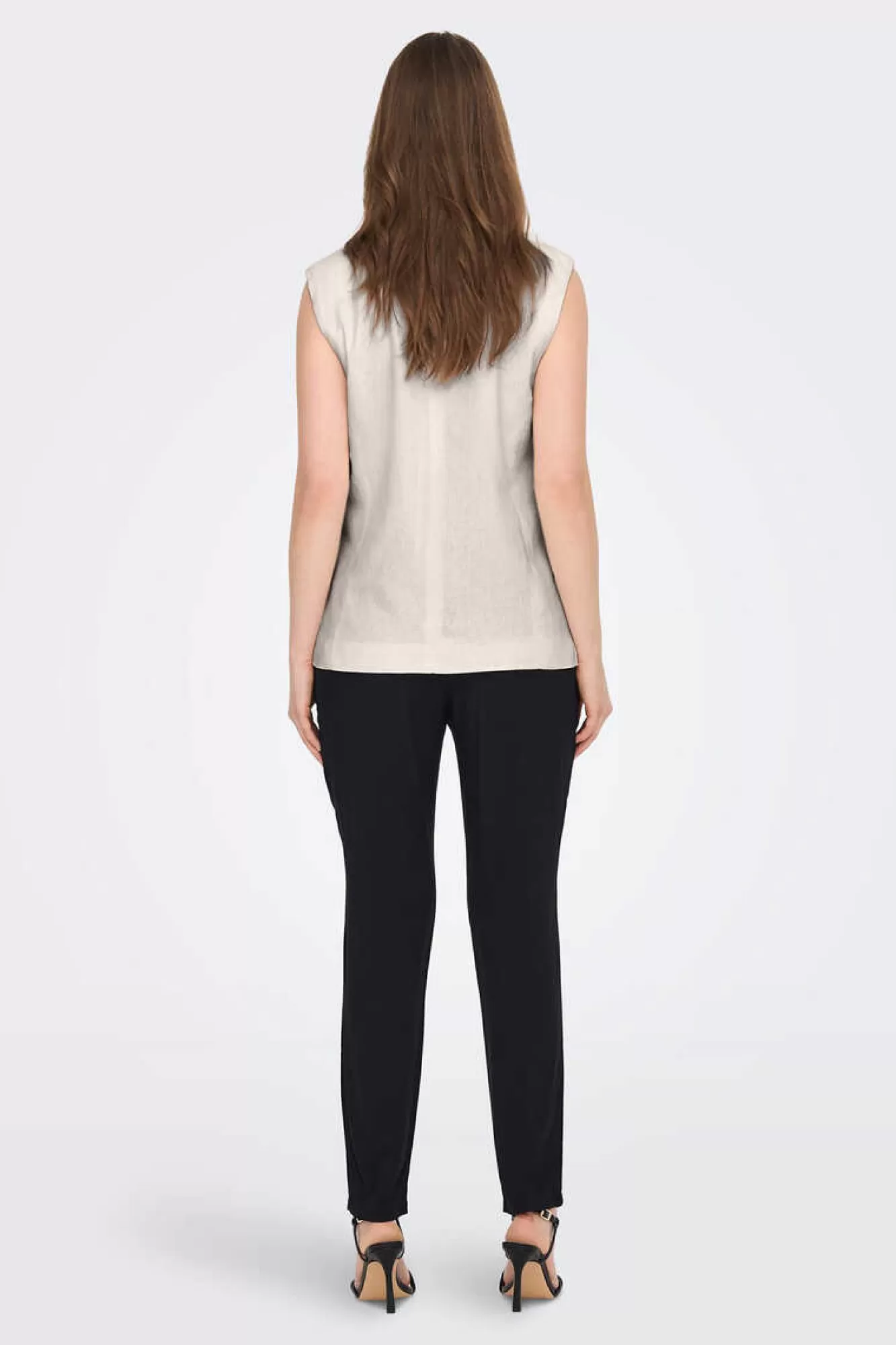 Only Colete Duplo Botao Linho E Viscose