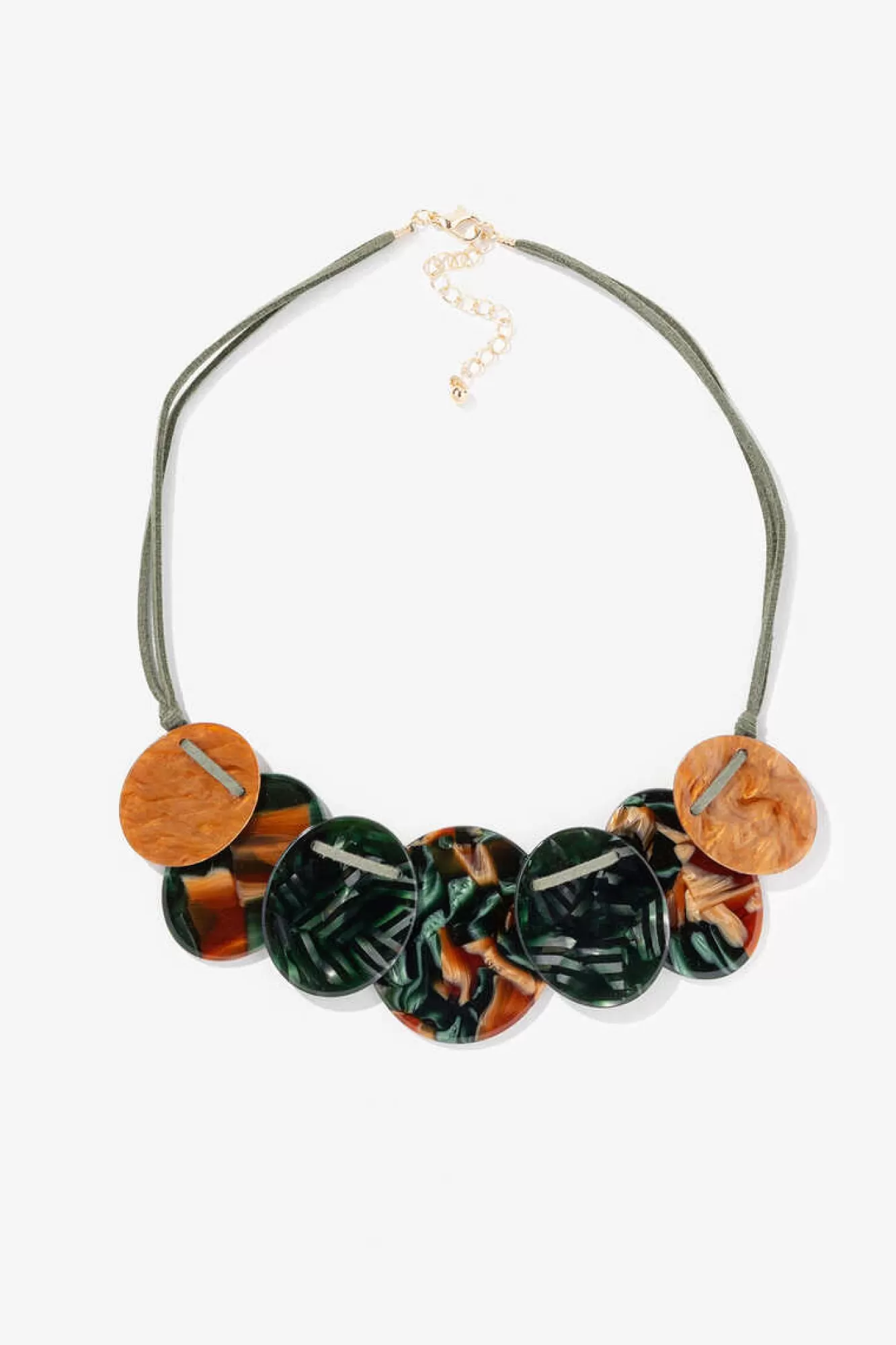 Vilanova Collar Corto De Tela Con Colgantes