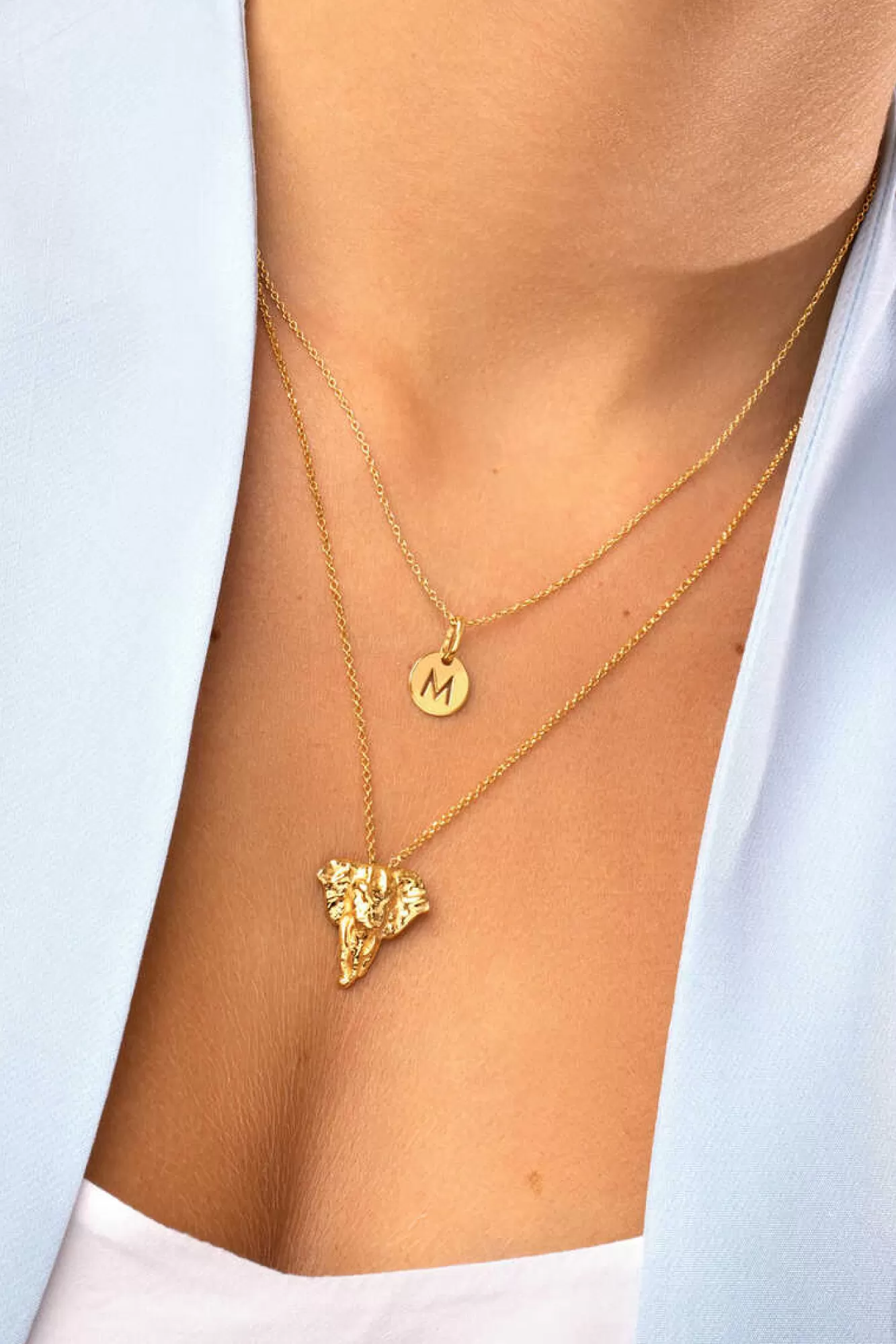 Singularu Collar Everything Plata Bano Oro