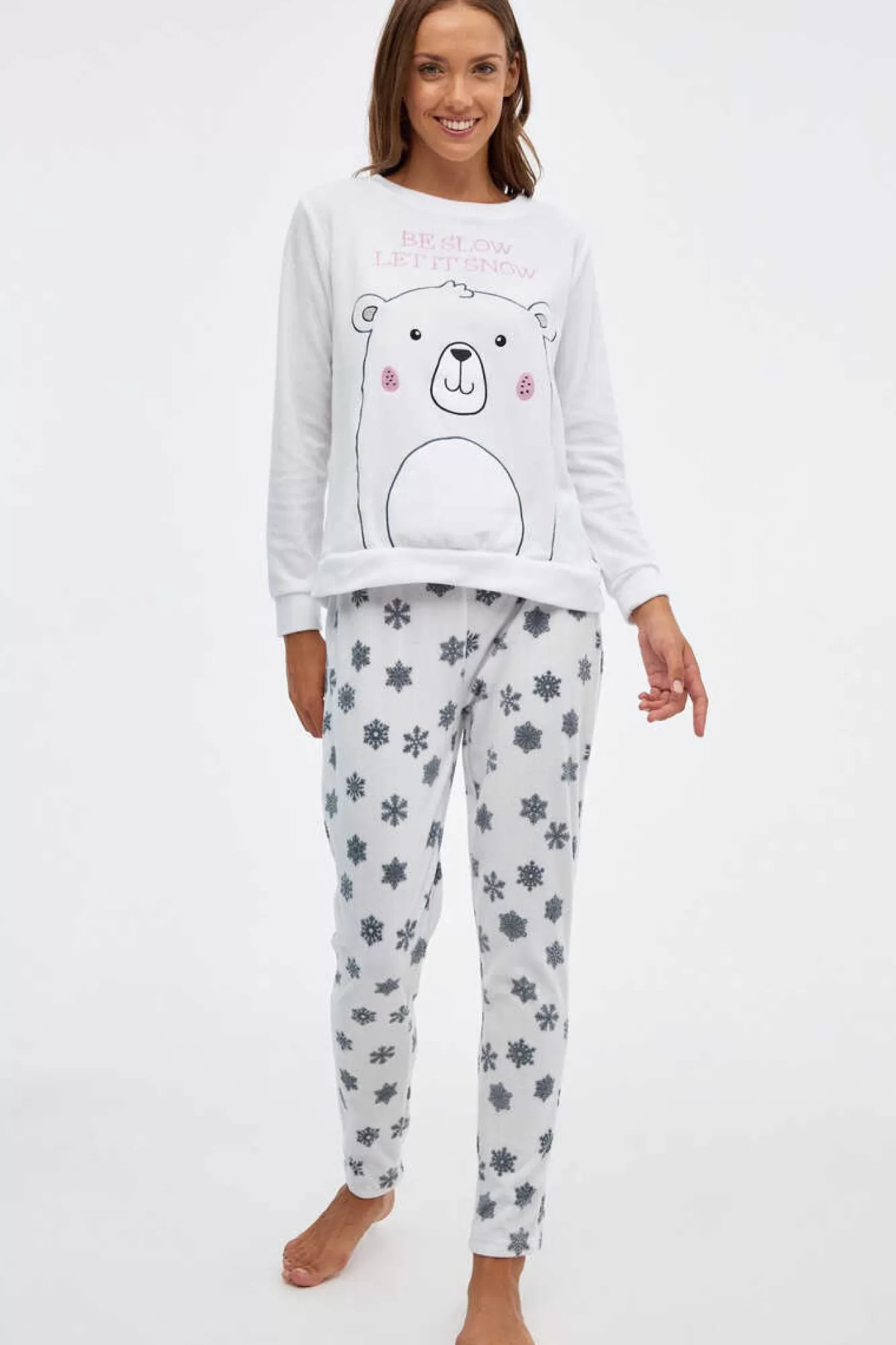 Inside Conjunto Pijama Urso Polar Mulher