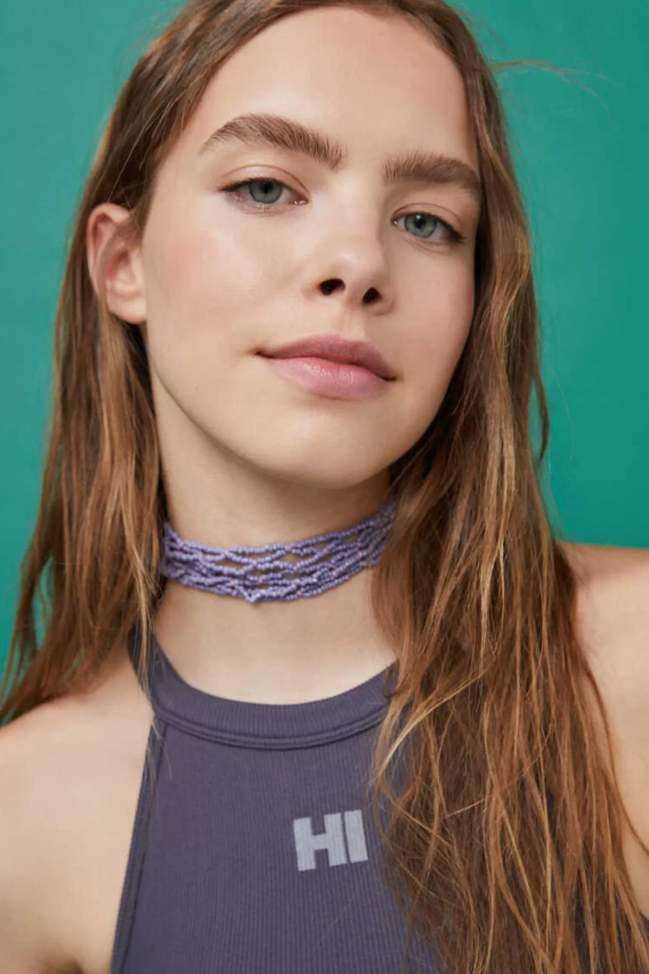 HI&BYE Crop Top Halter Sem Costuras Verde-Escuro