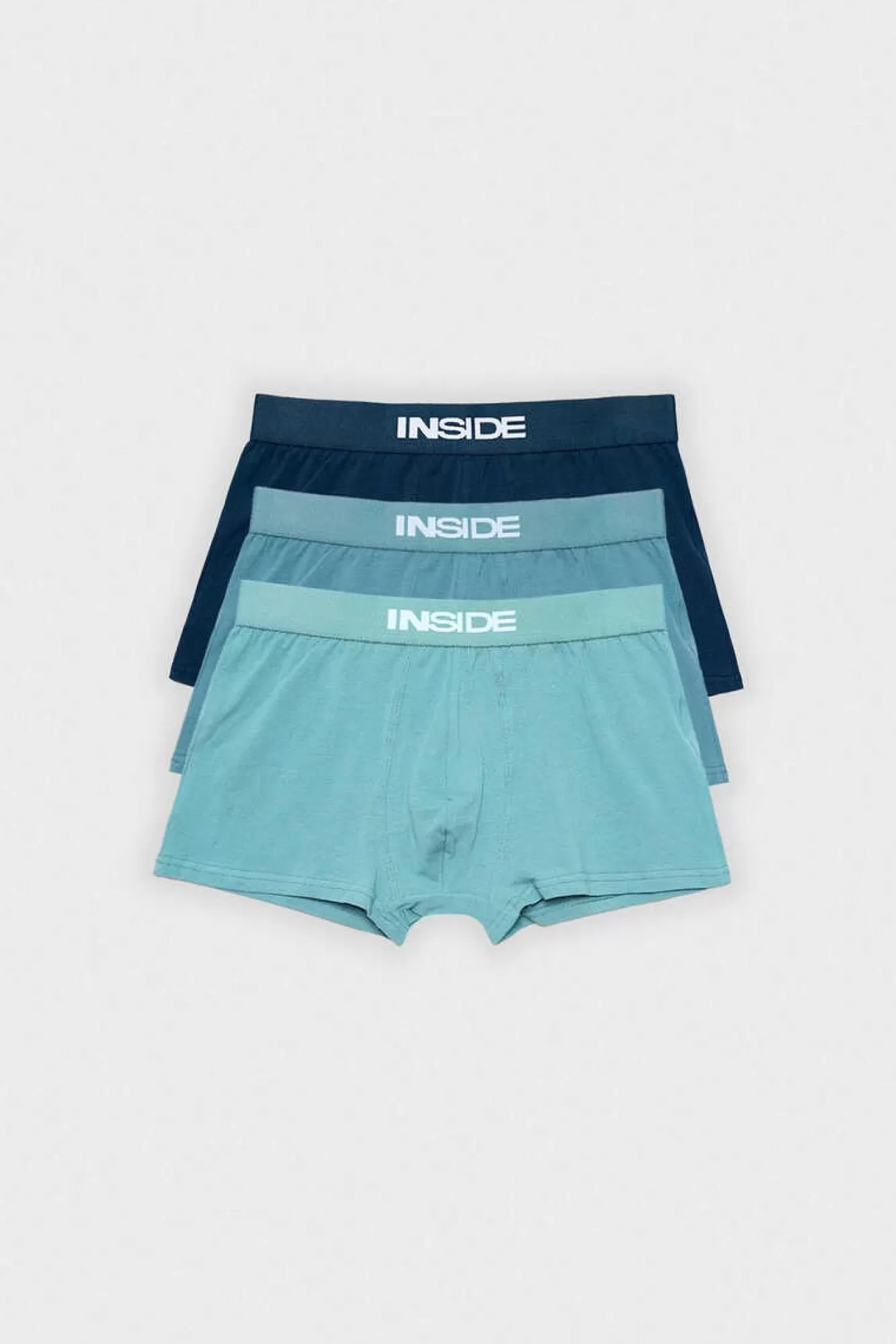 Inside Cueca Boxer Liso Pack 3