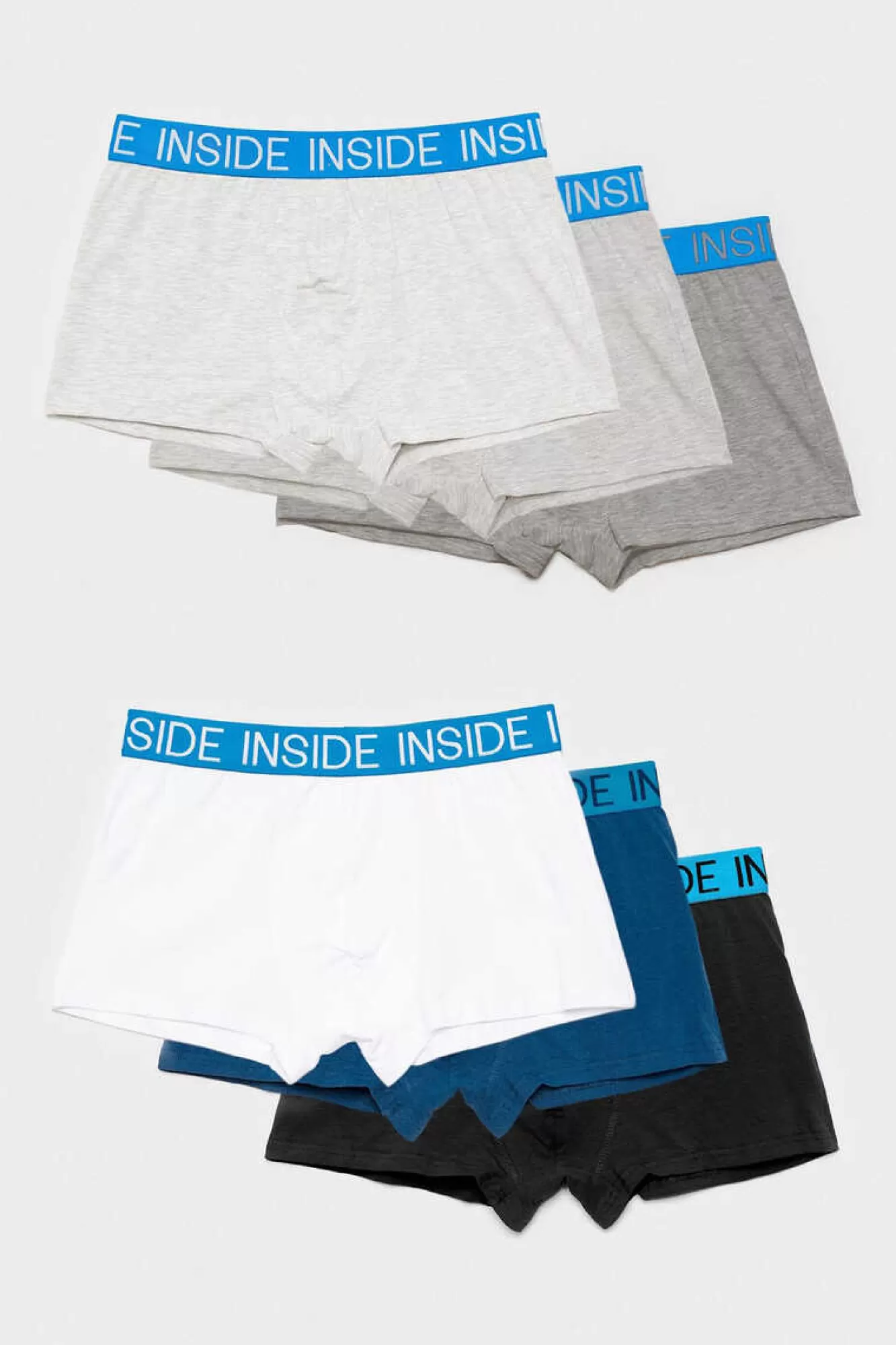 Inside Cuecas Boxer Liso Pack 6