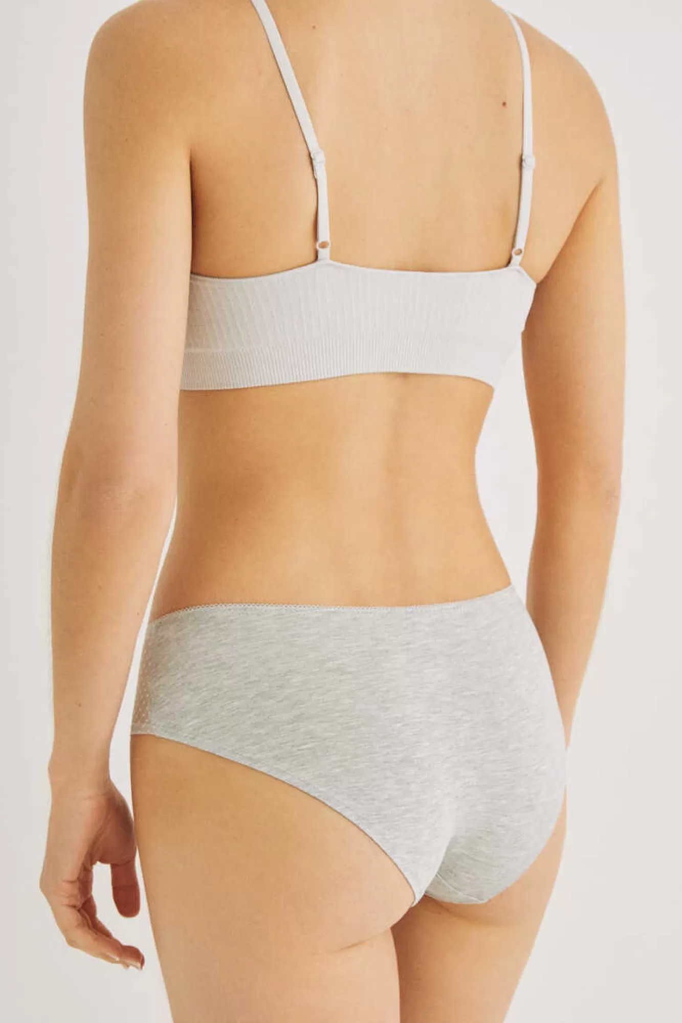 Women'secret Cuequinha Larga Algodao Cinzenta
