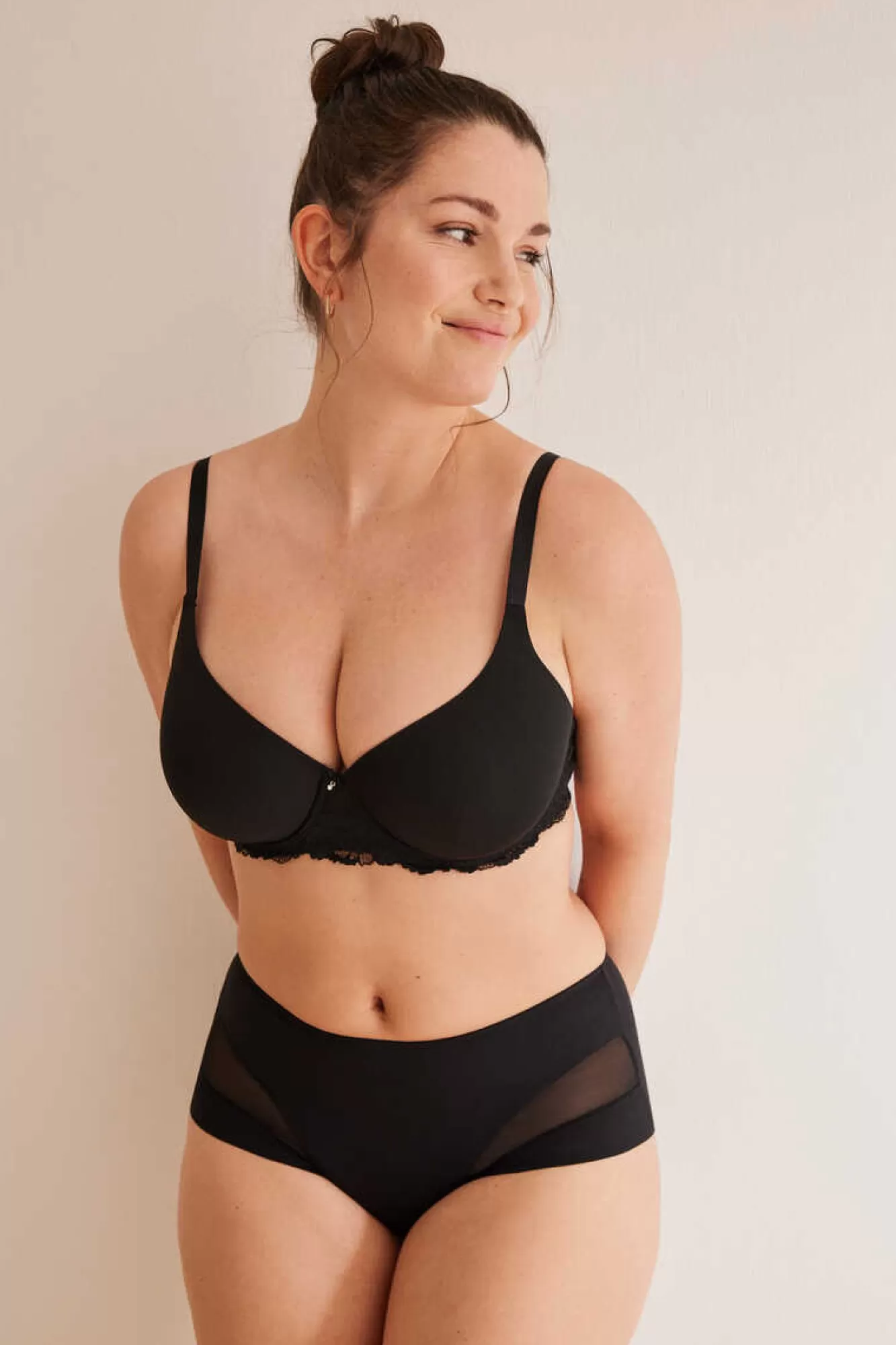 Women'secret Cuequinha Semi Modeladora Alta Preta