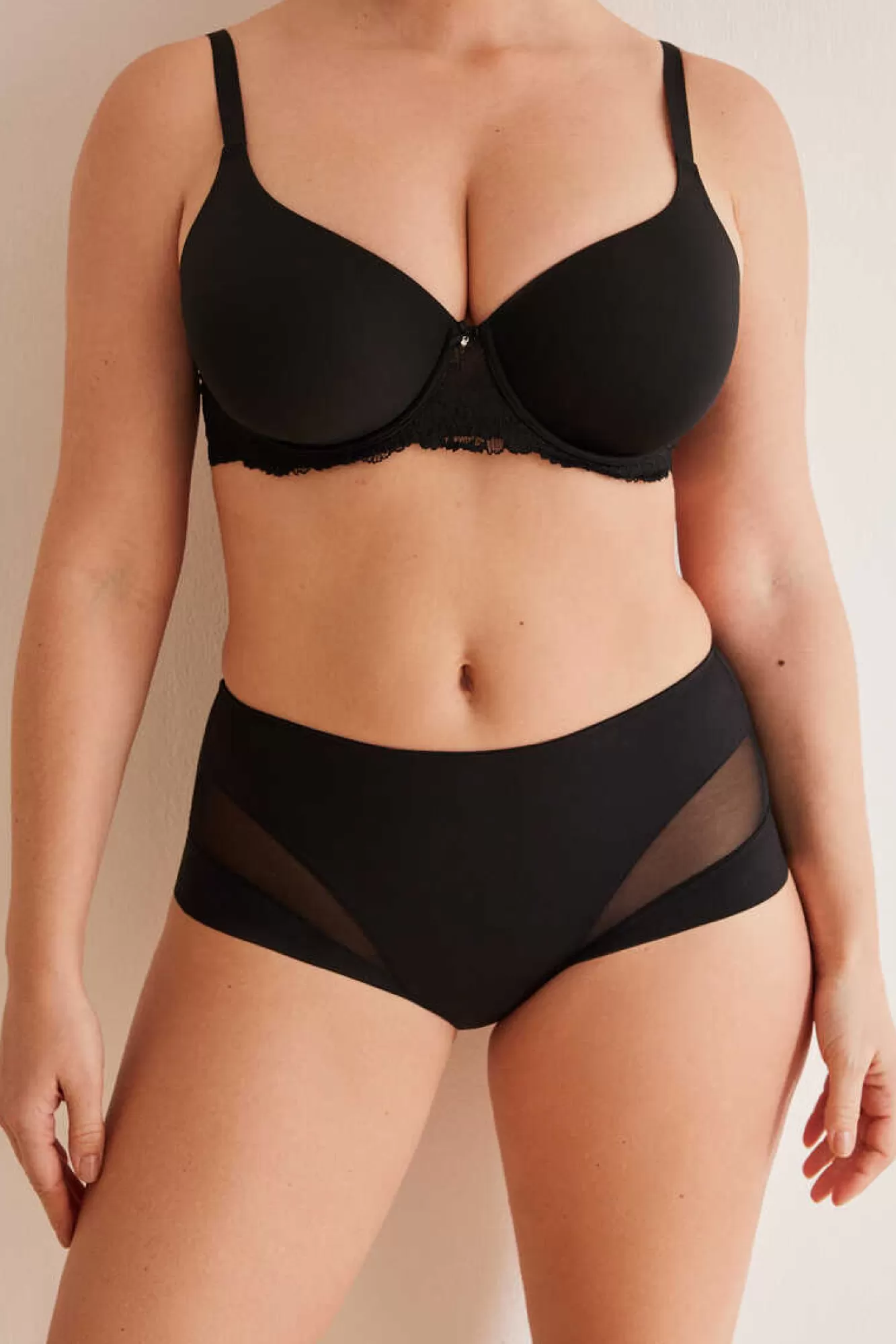 Women'secret Cuequinha Semi Modeladora Alta Preta