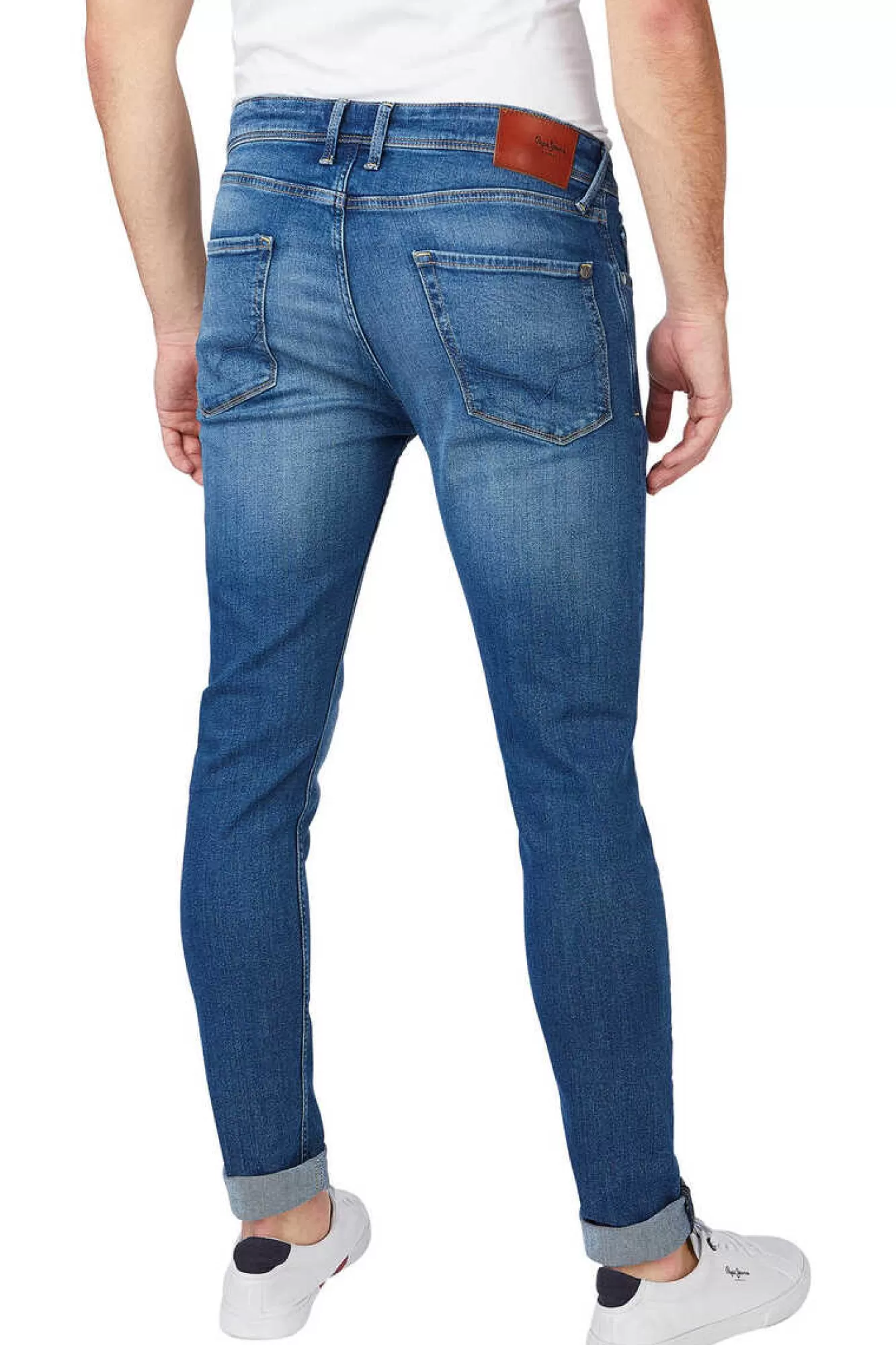 Pepe Jeans Denim De Homem Skinny, Corte Baixo.