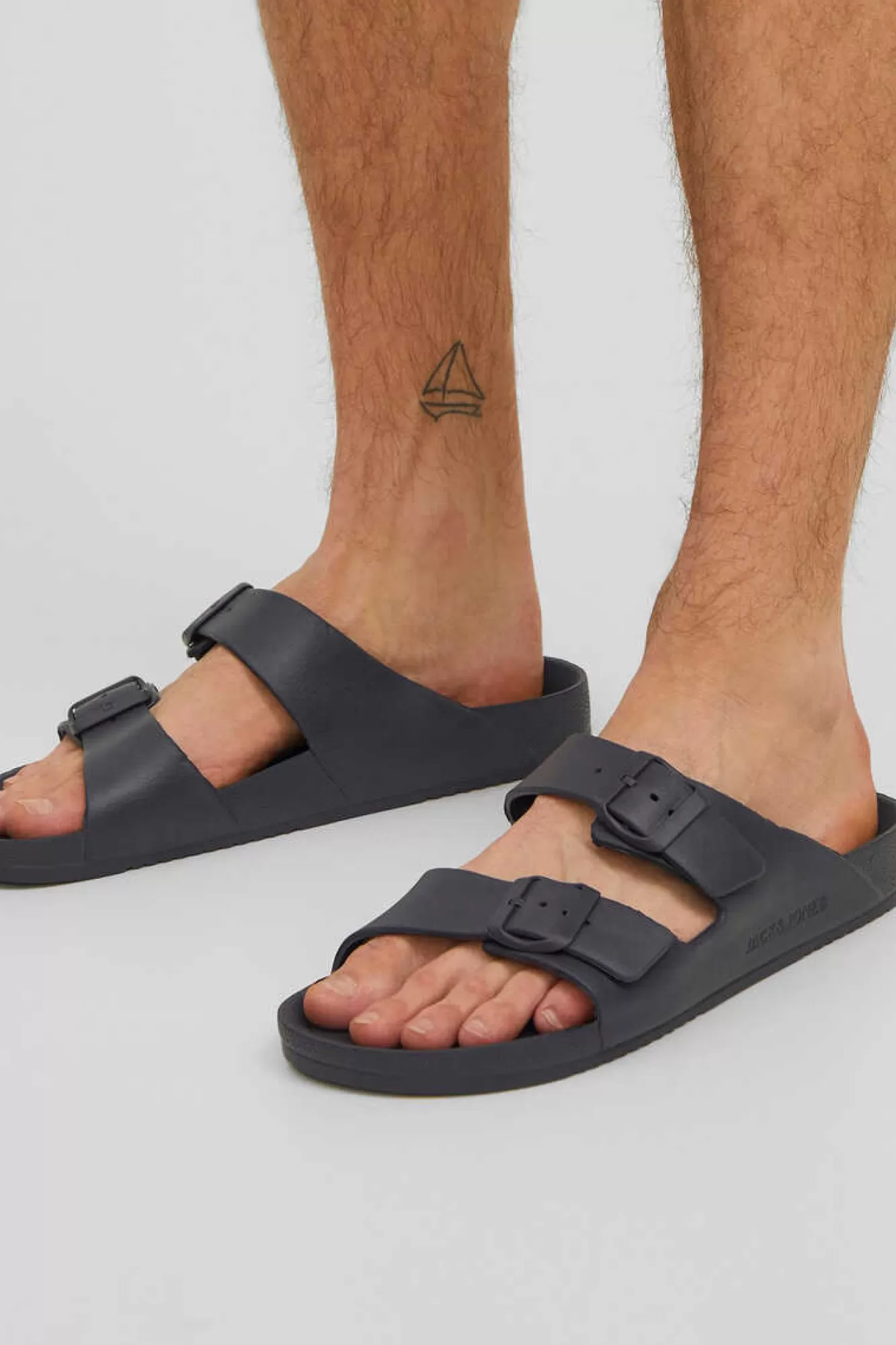 Jack & Jones Deslize De Uma Cor Nas Sandalias