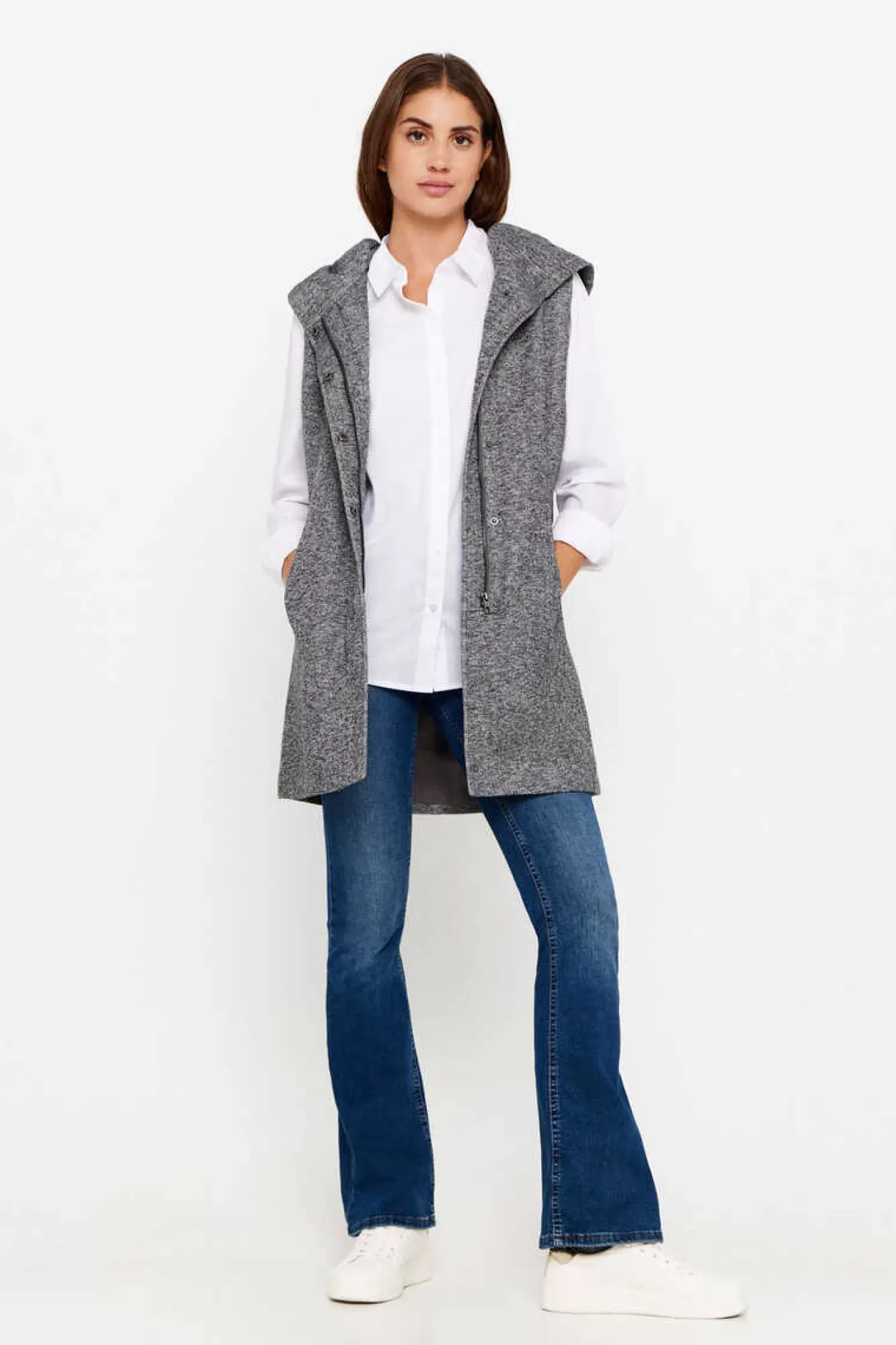 Only Elegante Weste Mit Bindegurtel