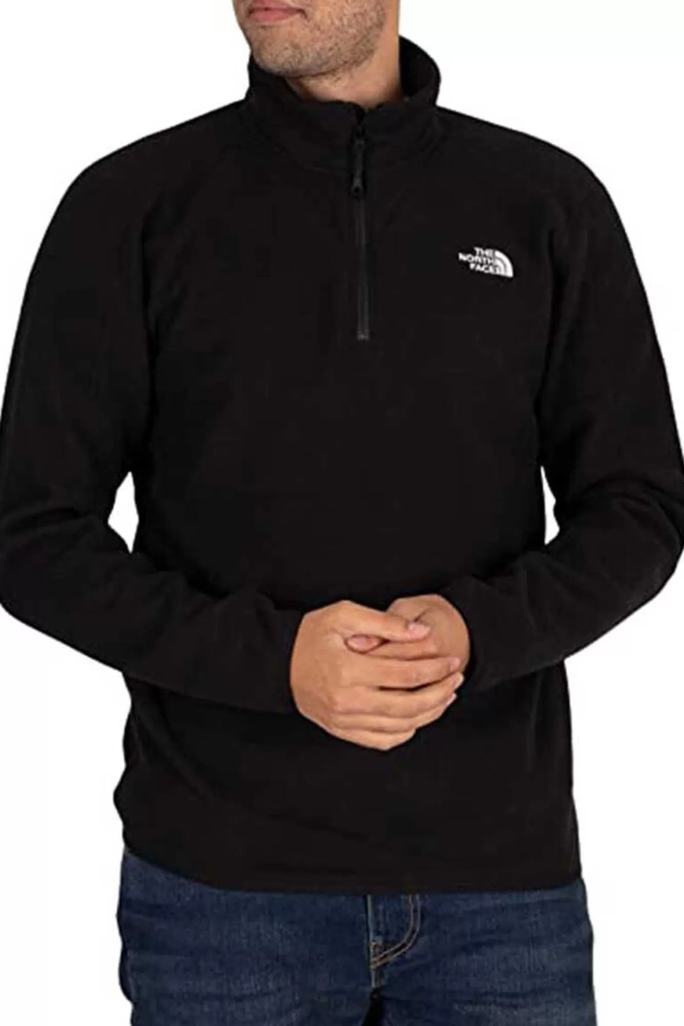The North Face Forro Polar Com Meio Fecho-Eclair