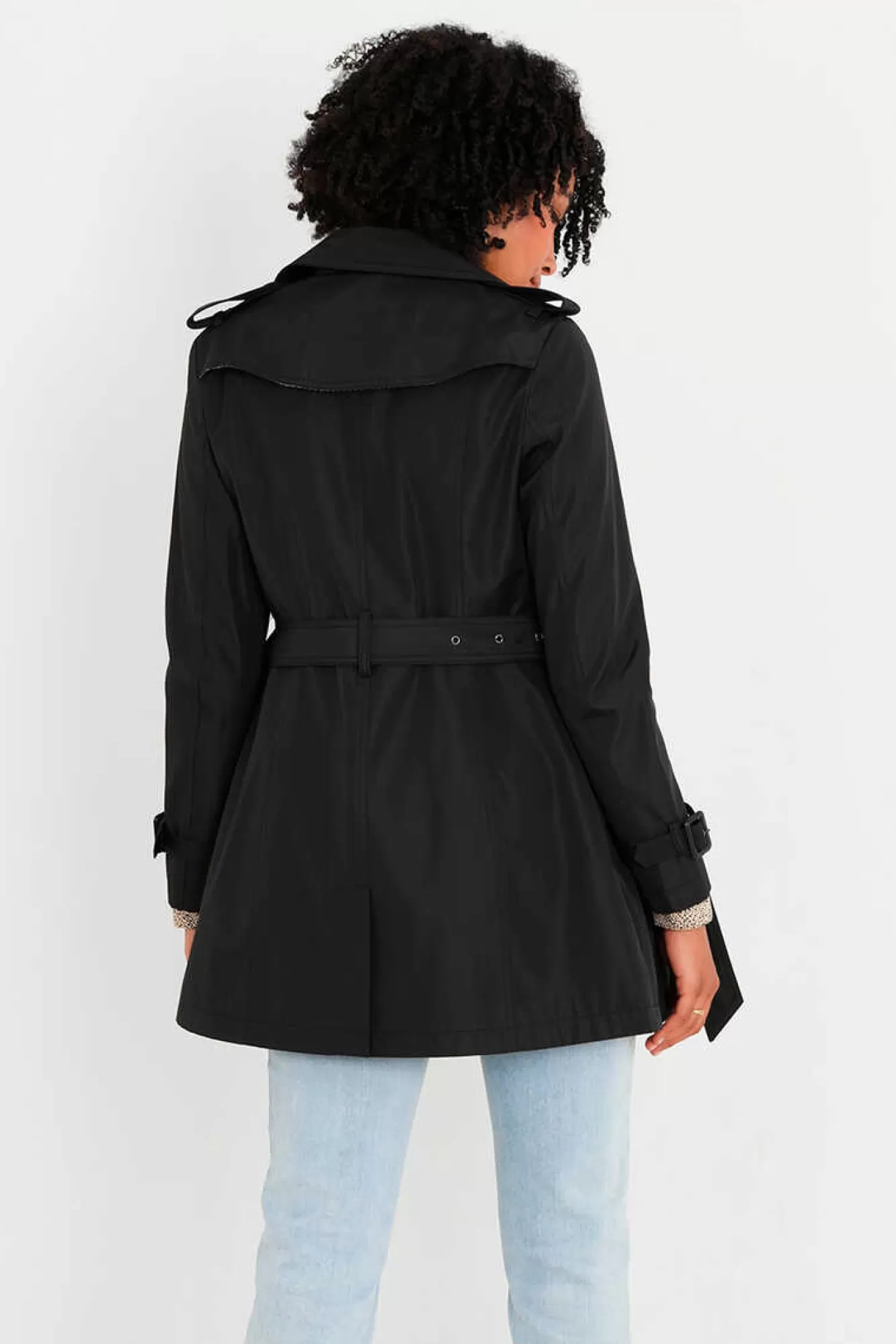 Brave Soul Gabardina Abotoada Com Cinto