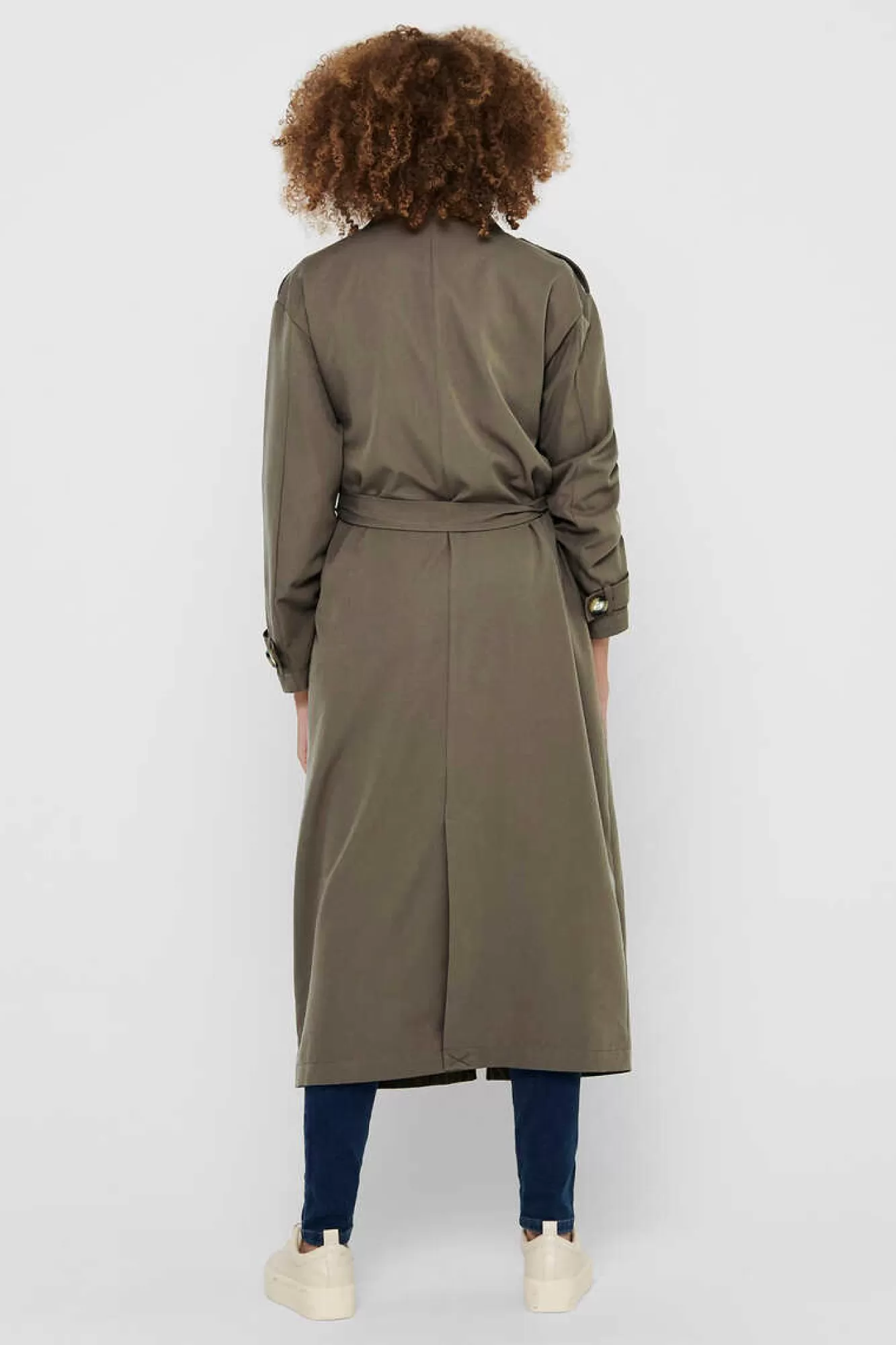 Only Gabardina Comprida Fluida