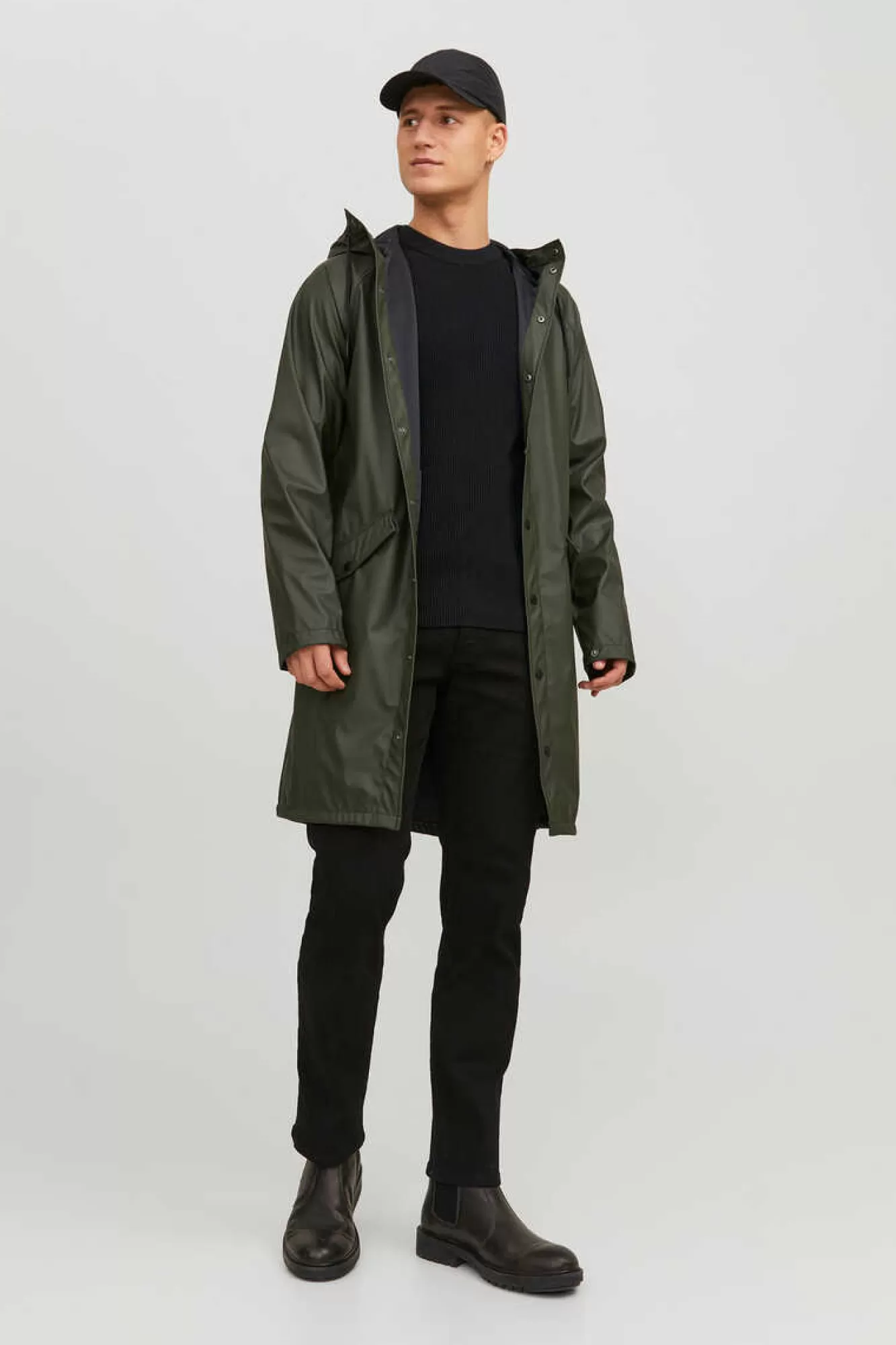 Jack & Jones Impermeavel Com Capuz