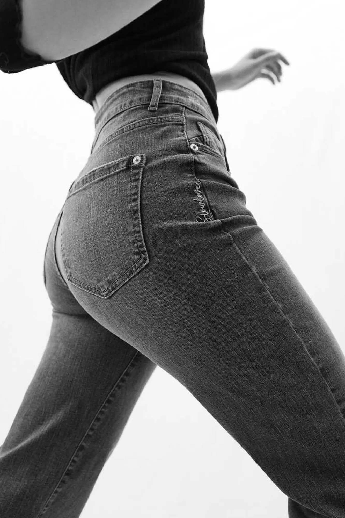 Slowlove Jeans Direitos Crop