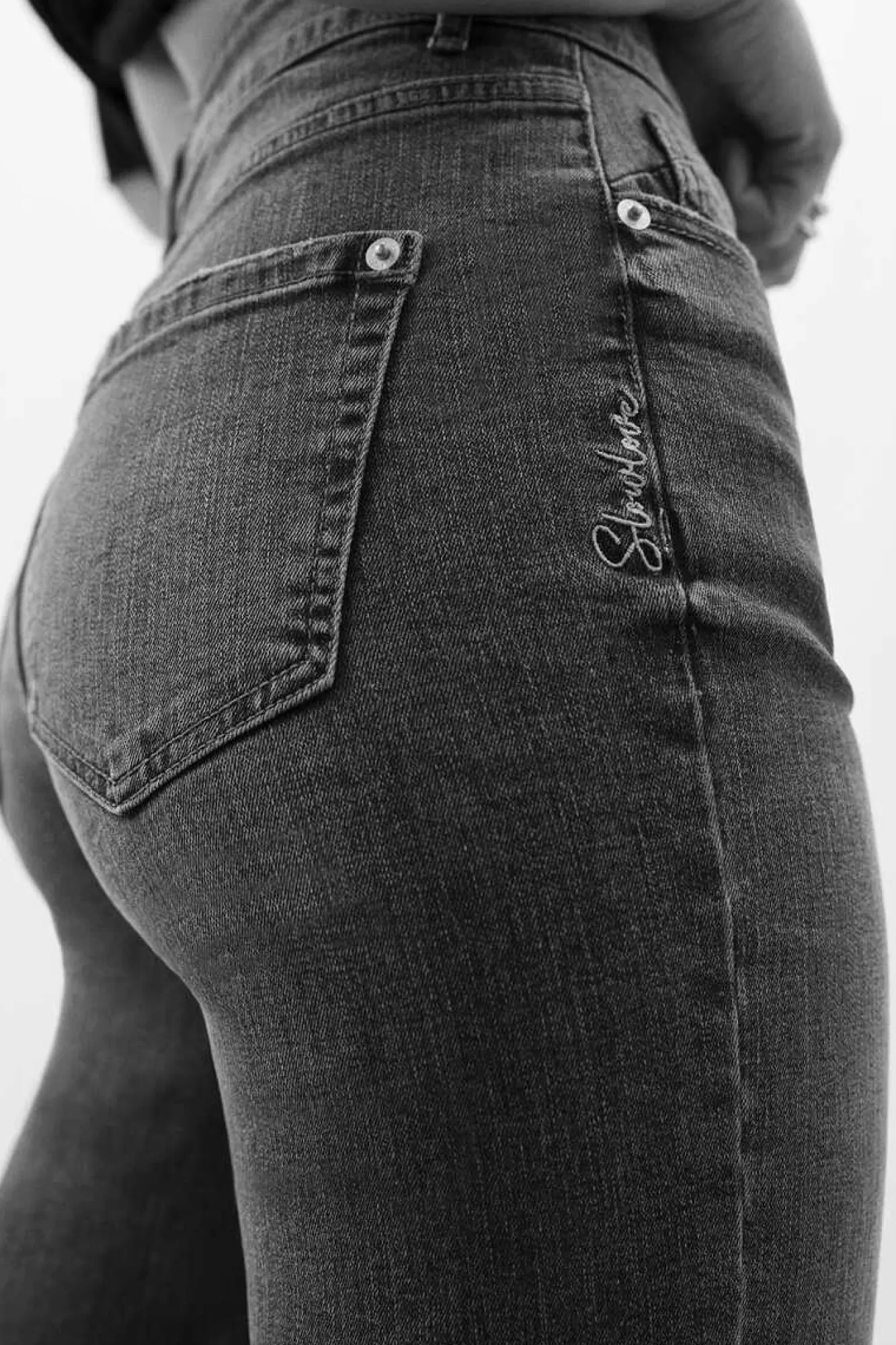 Slowlove Jeans Direitos Crop