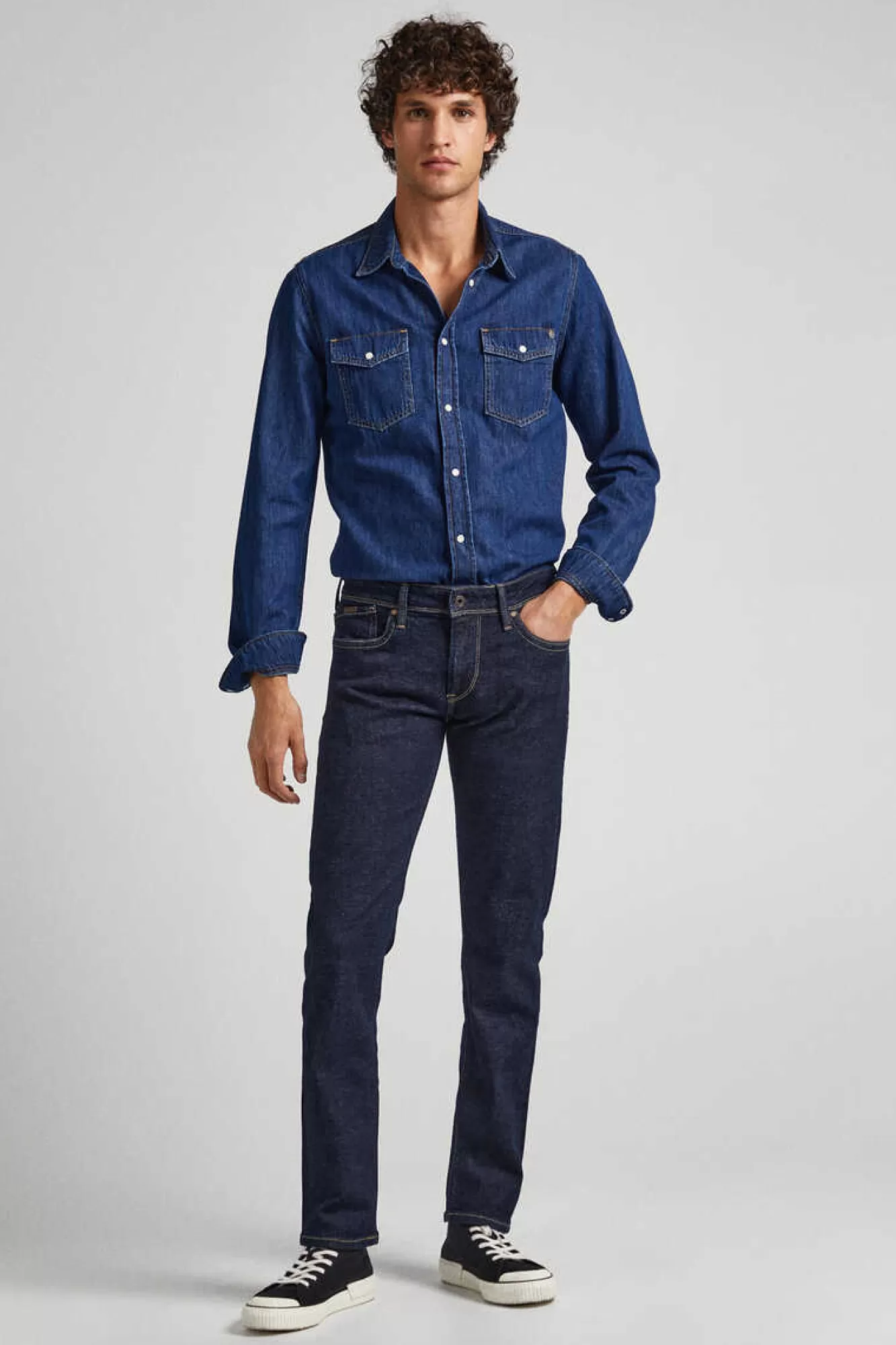 Pepe Jeans Jeans Hatch Fit Slim Corte Baixo