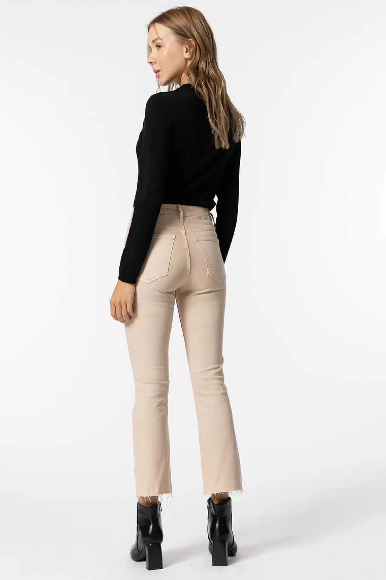 Tiffosi Jeans Megan Cropped Flare Cintura Alta Metalica