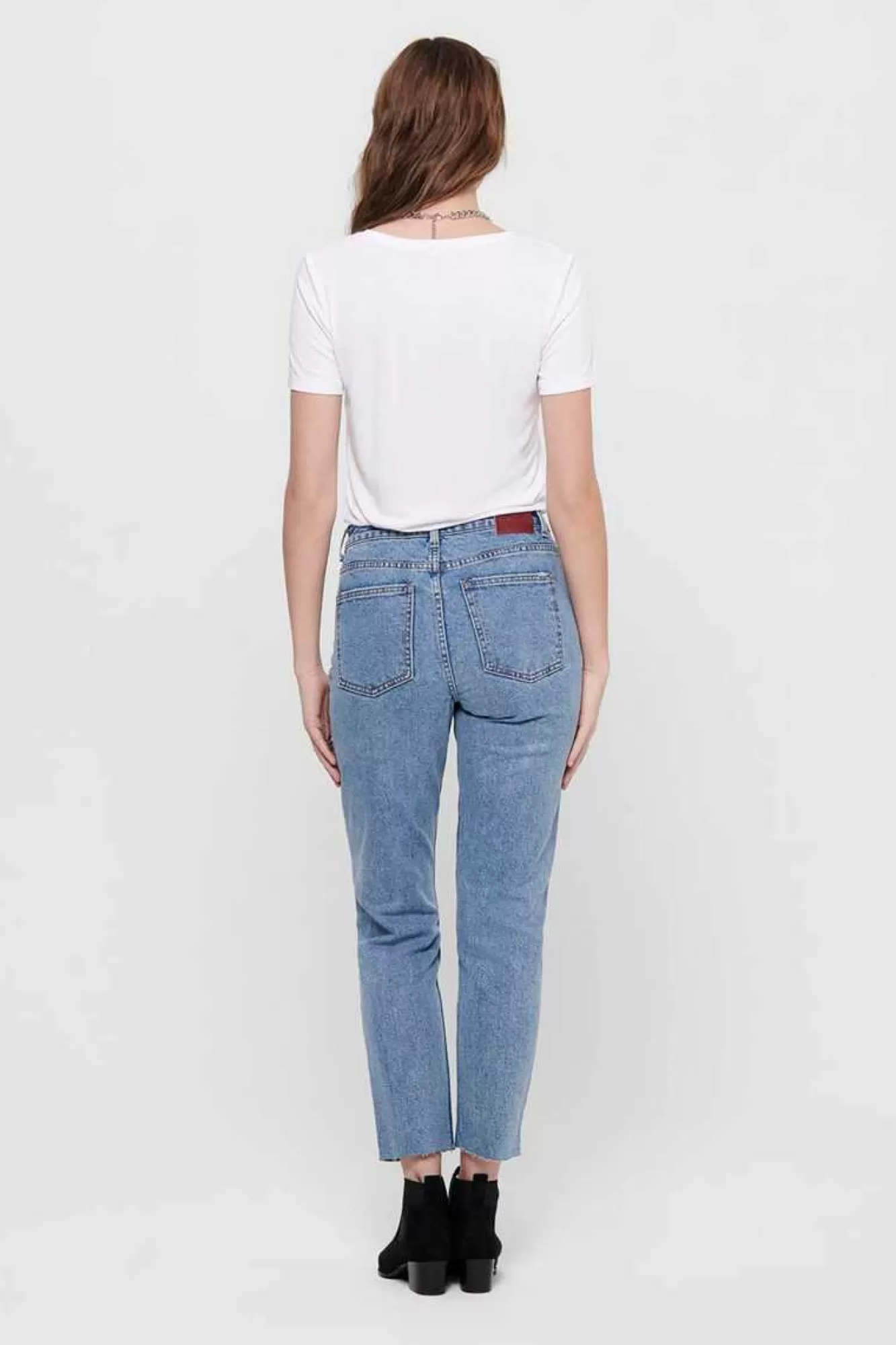 Only Jeans Reto Tiro Alto