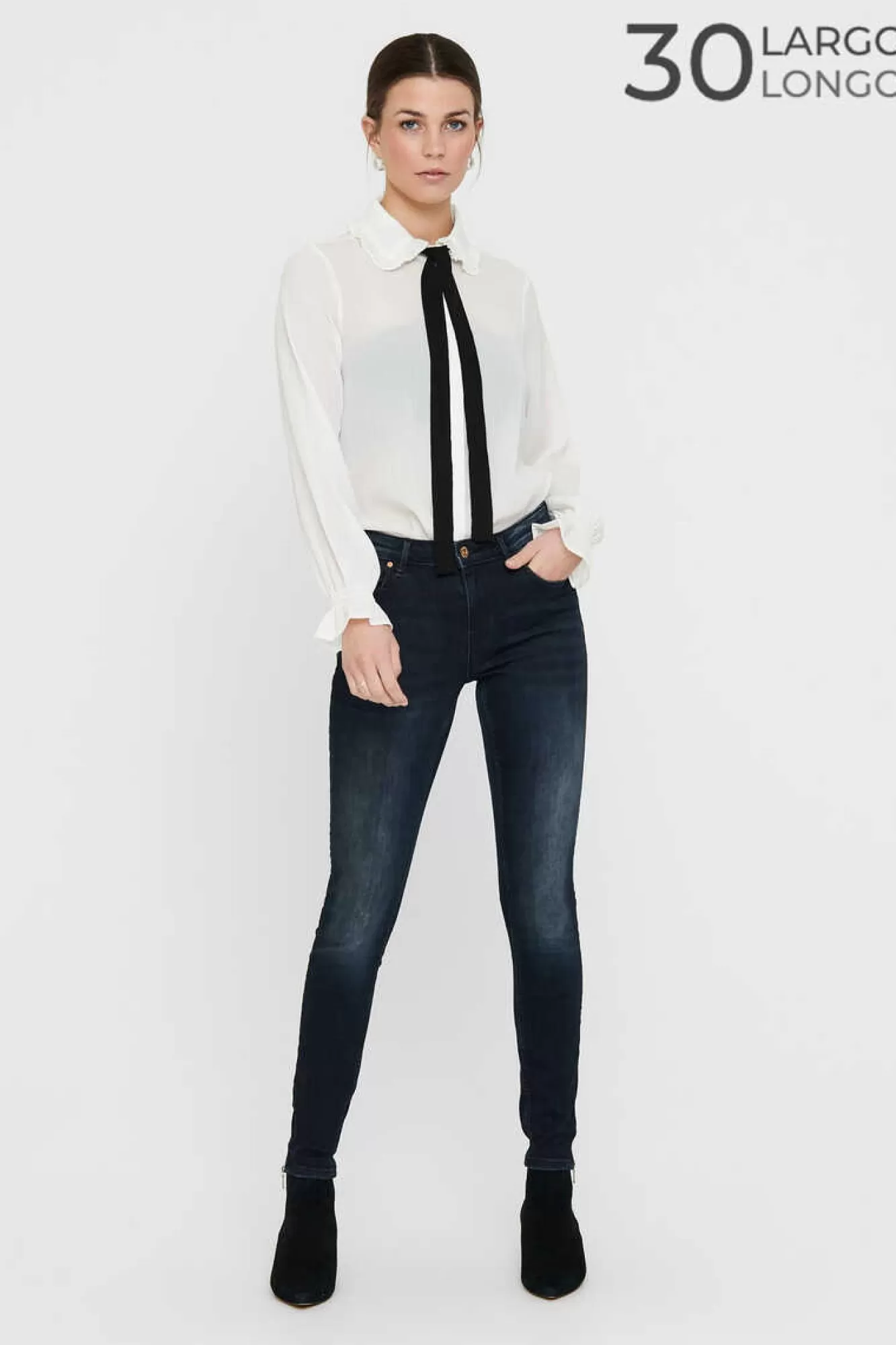 Only Jeans Skinny Cintura Media