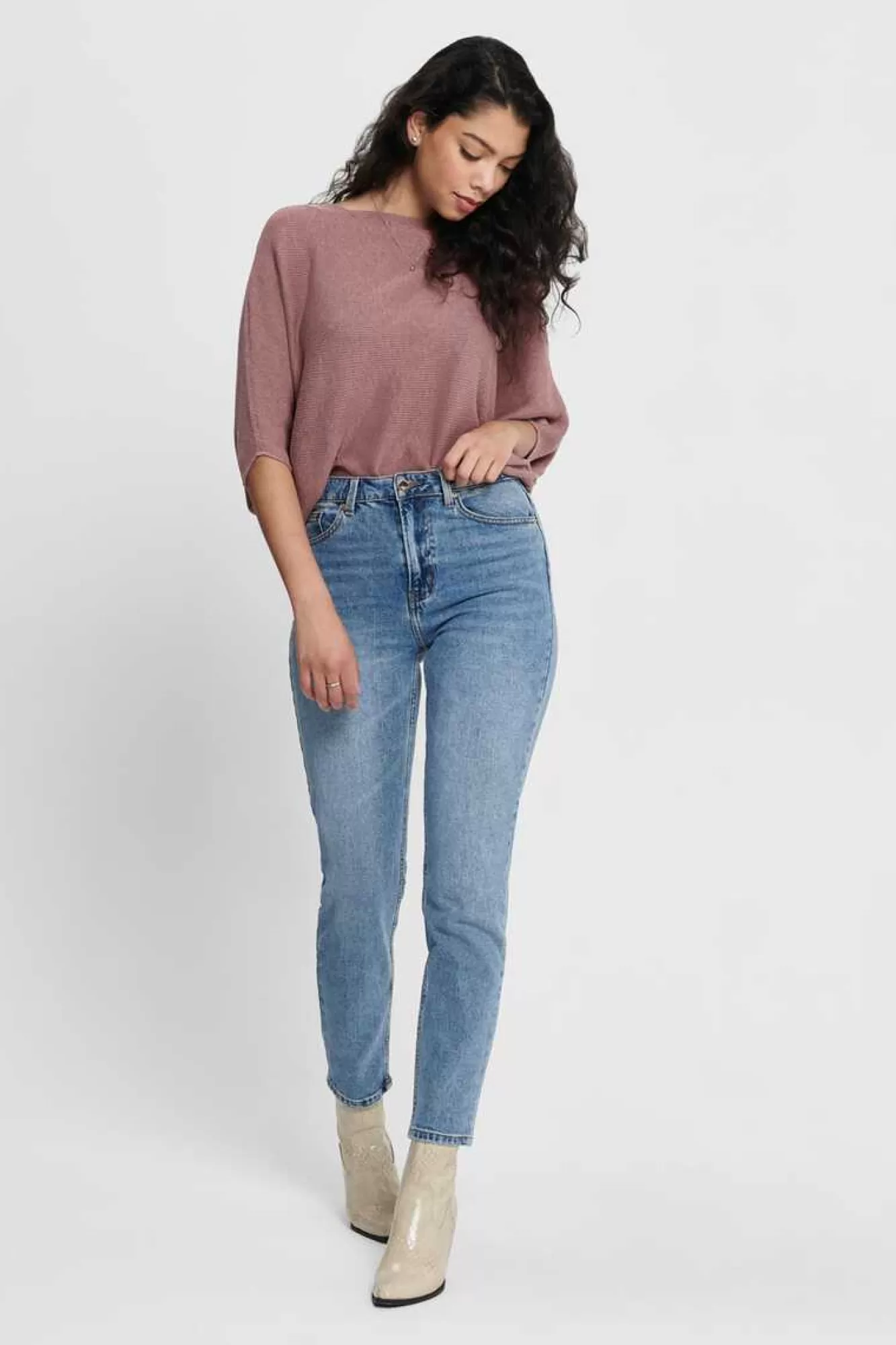 Only Jeans Tiro Alto