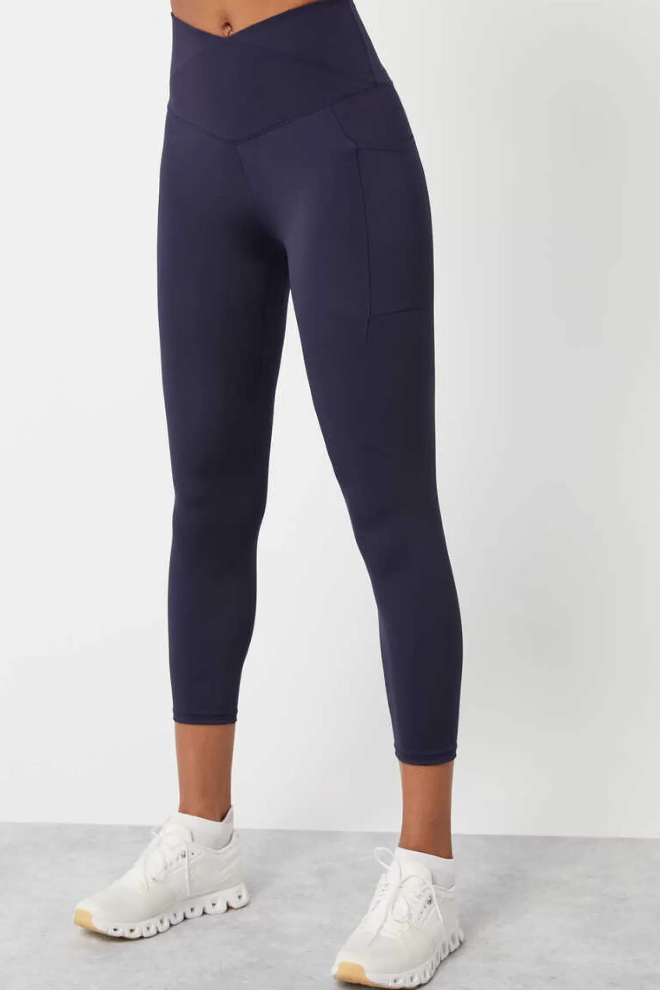 Dash and Stars Leggings Crop Cintura Cruzada 4D Stretch