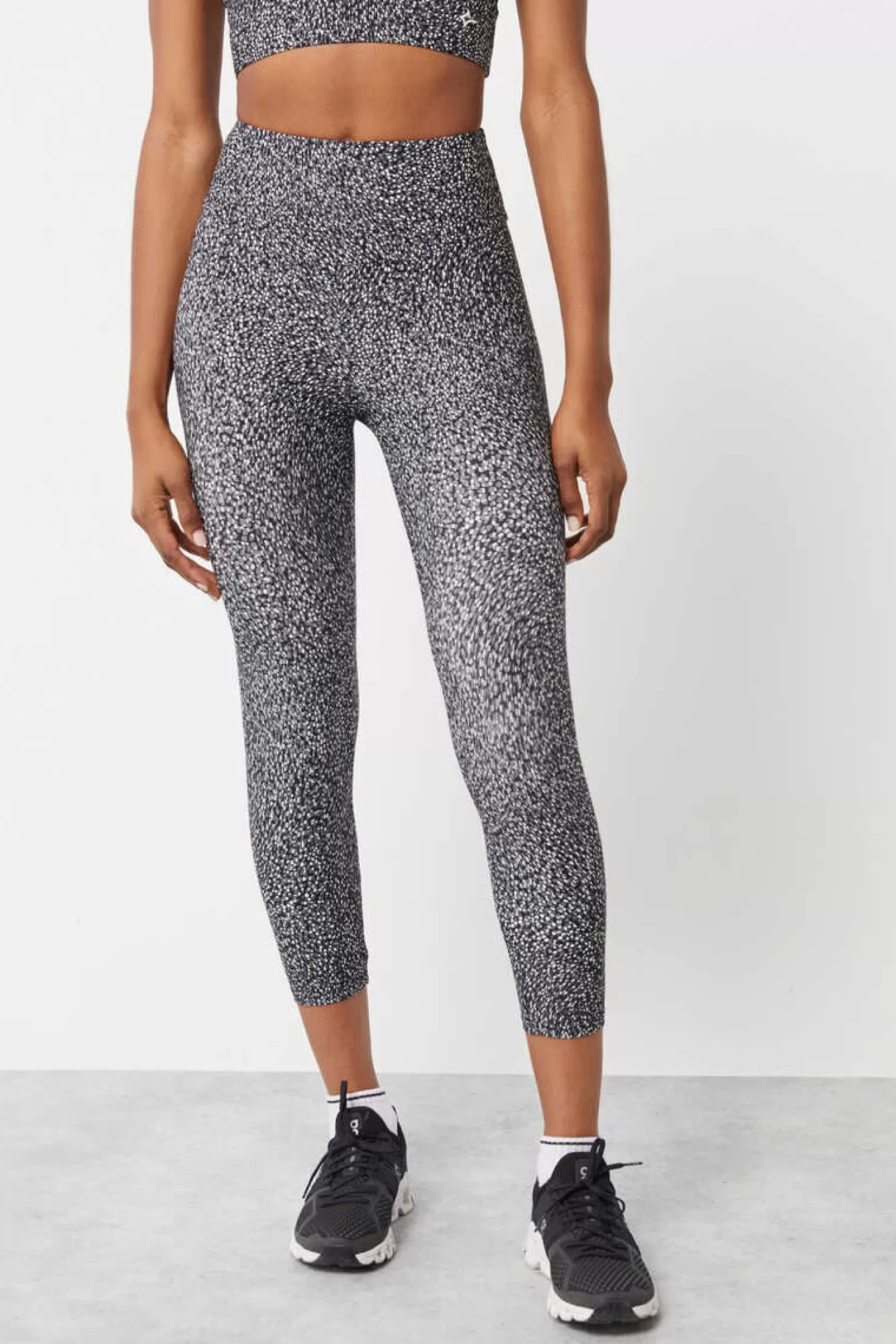 Dash and Stars Leggings Crop Estampado 4D Stretch