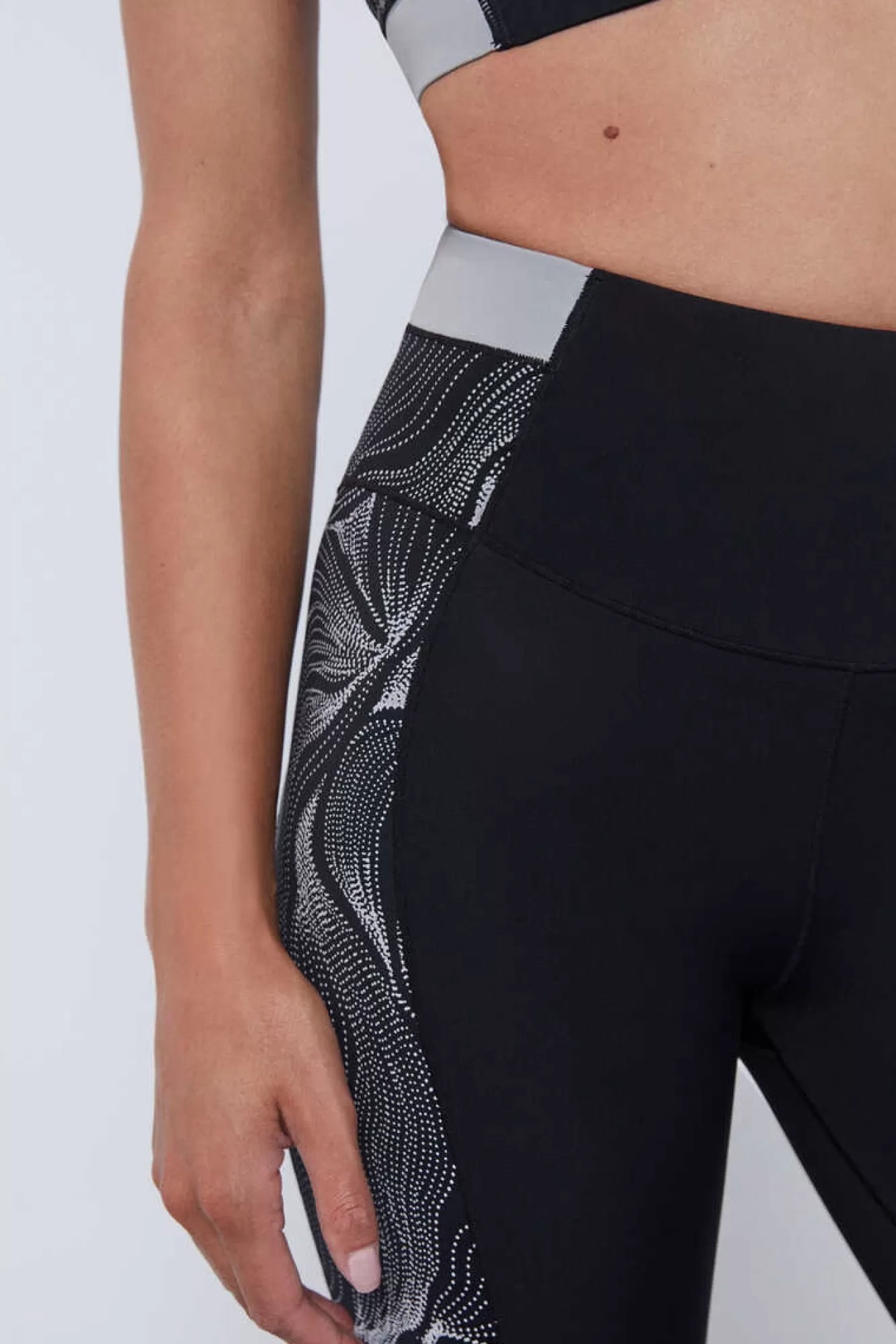 Dash and Stars Leggings Crop Refletoras 4D Stretch