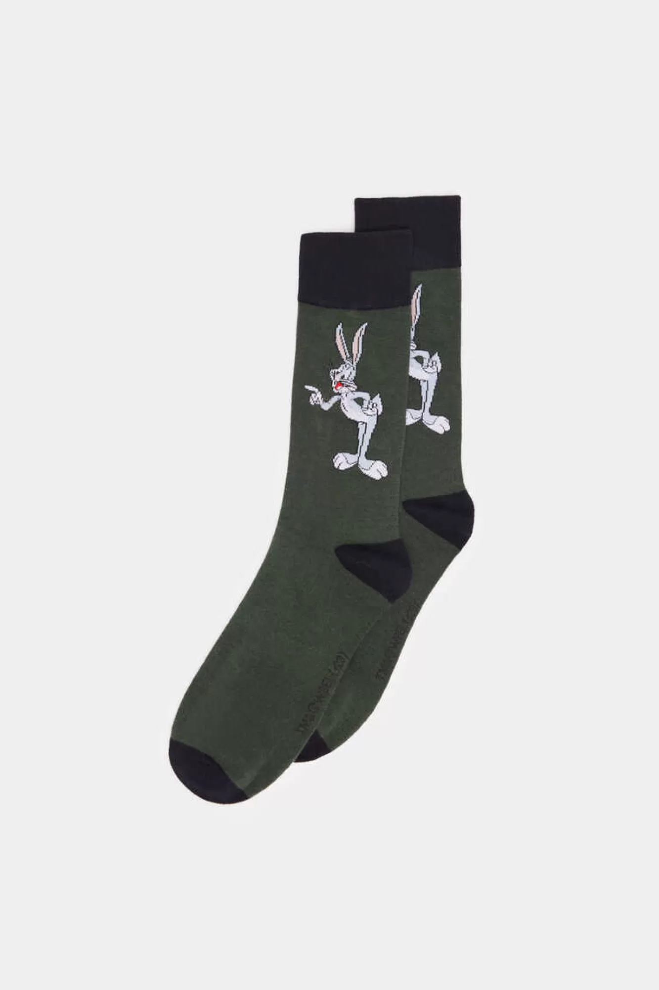 * Meia Alta Do Bugs Bunny Com Posicional