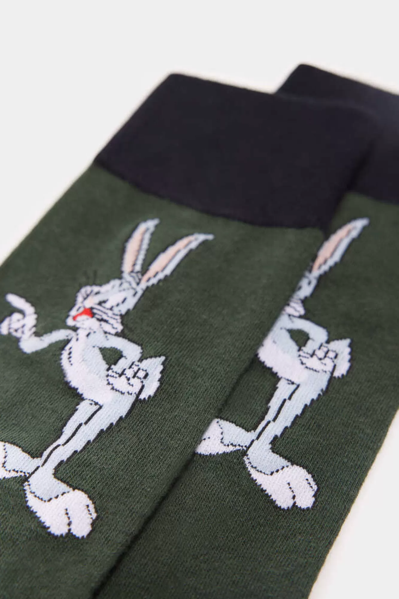 * Meia Alta Do Bugs Bunny Com Posicional
