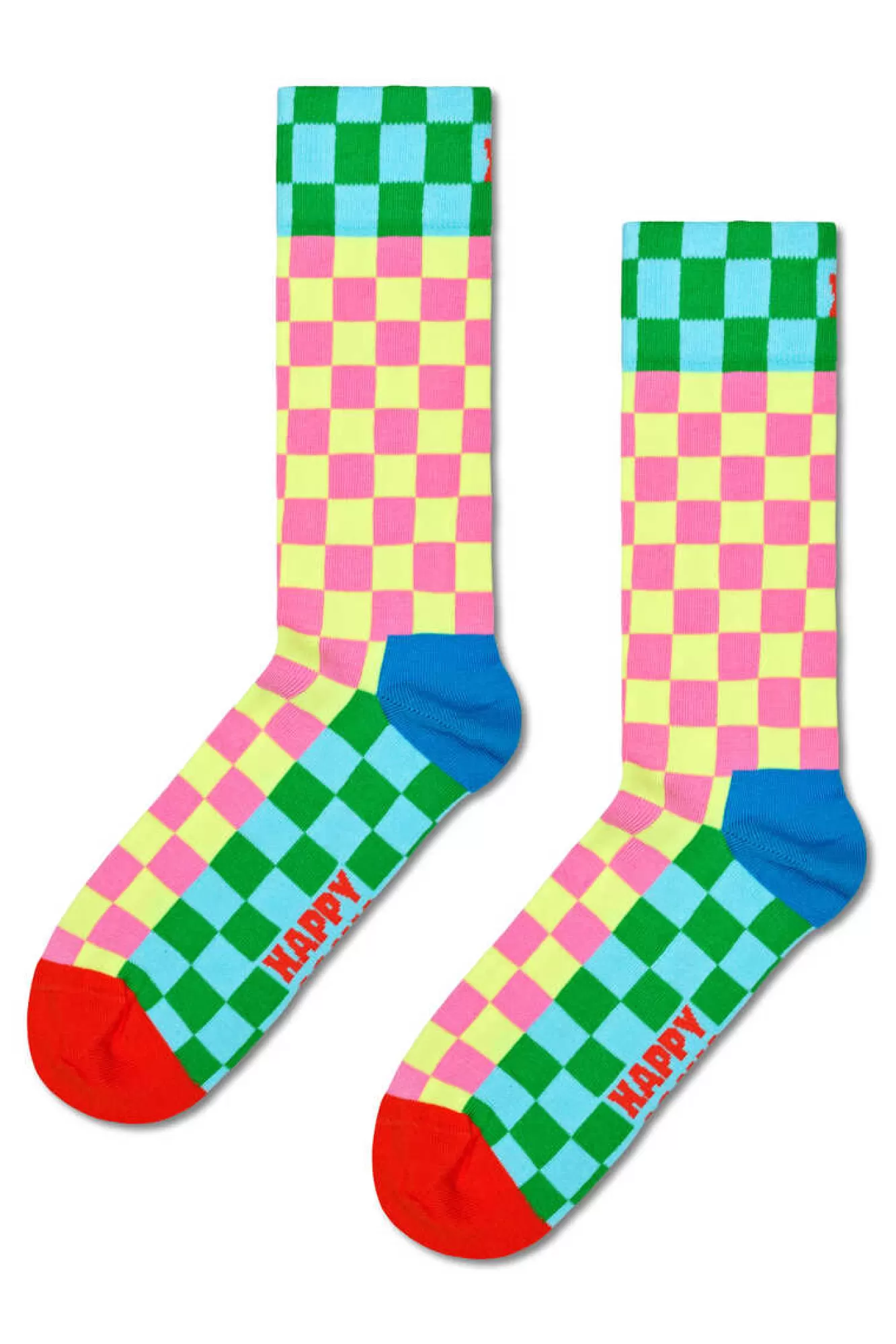 Happy Socks Meias Aos Quadrados