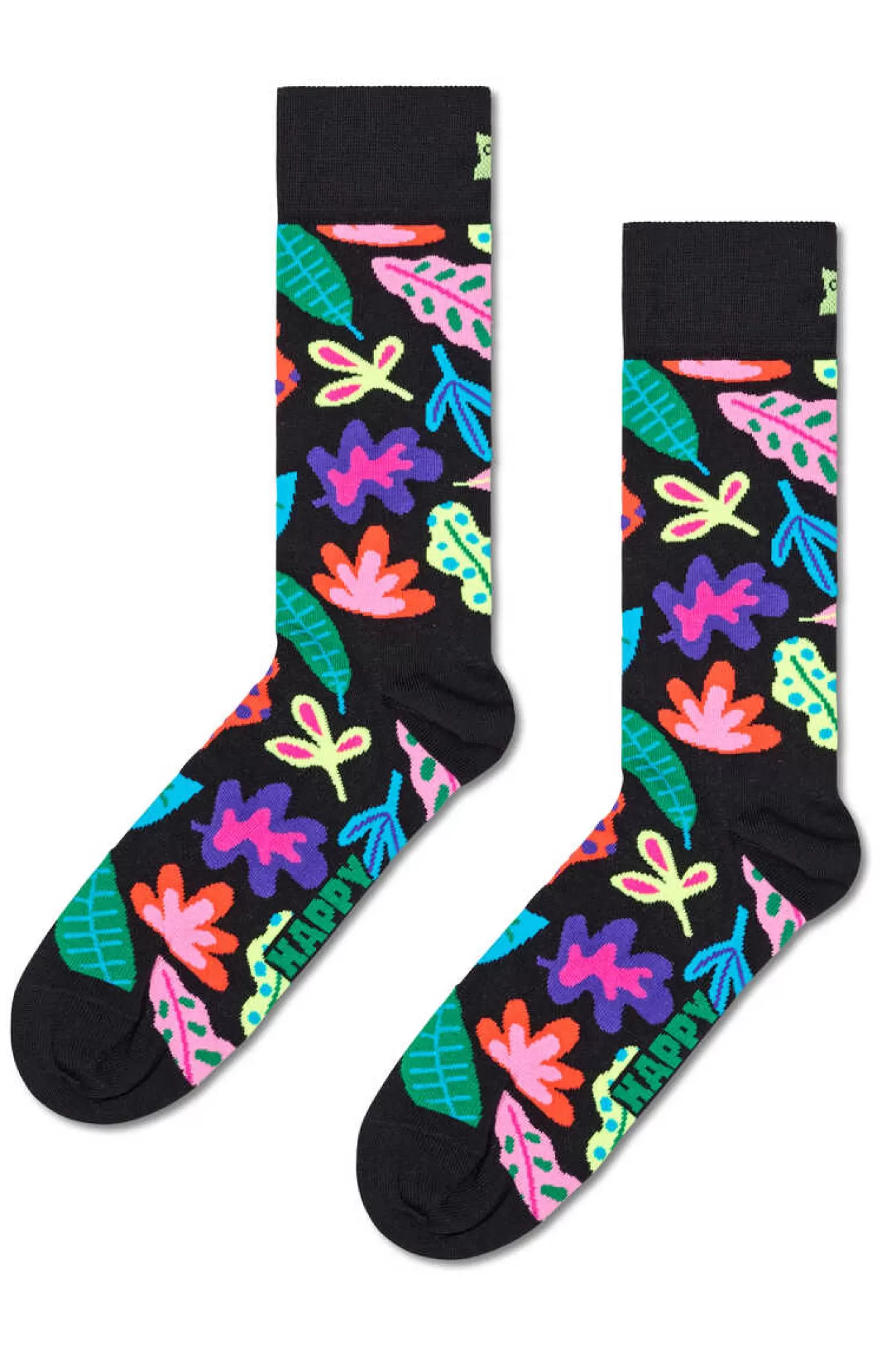 Happy Socks Meias Com Folhas