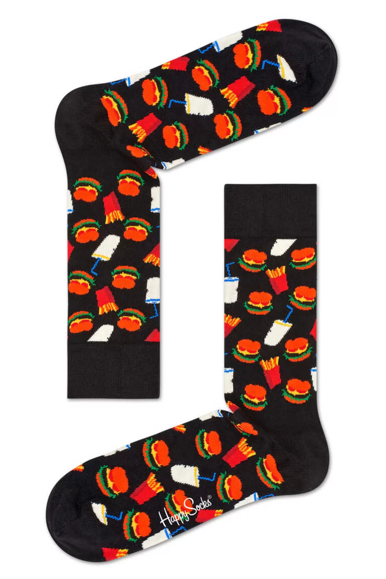 Happy Socks Meias Com Hamburguer