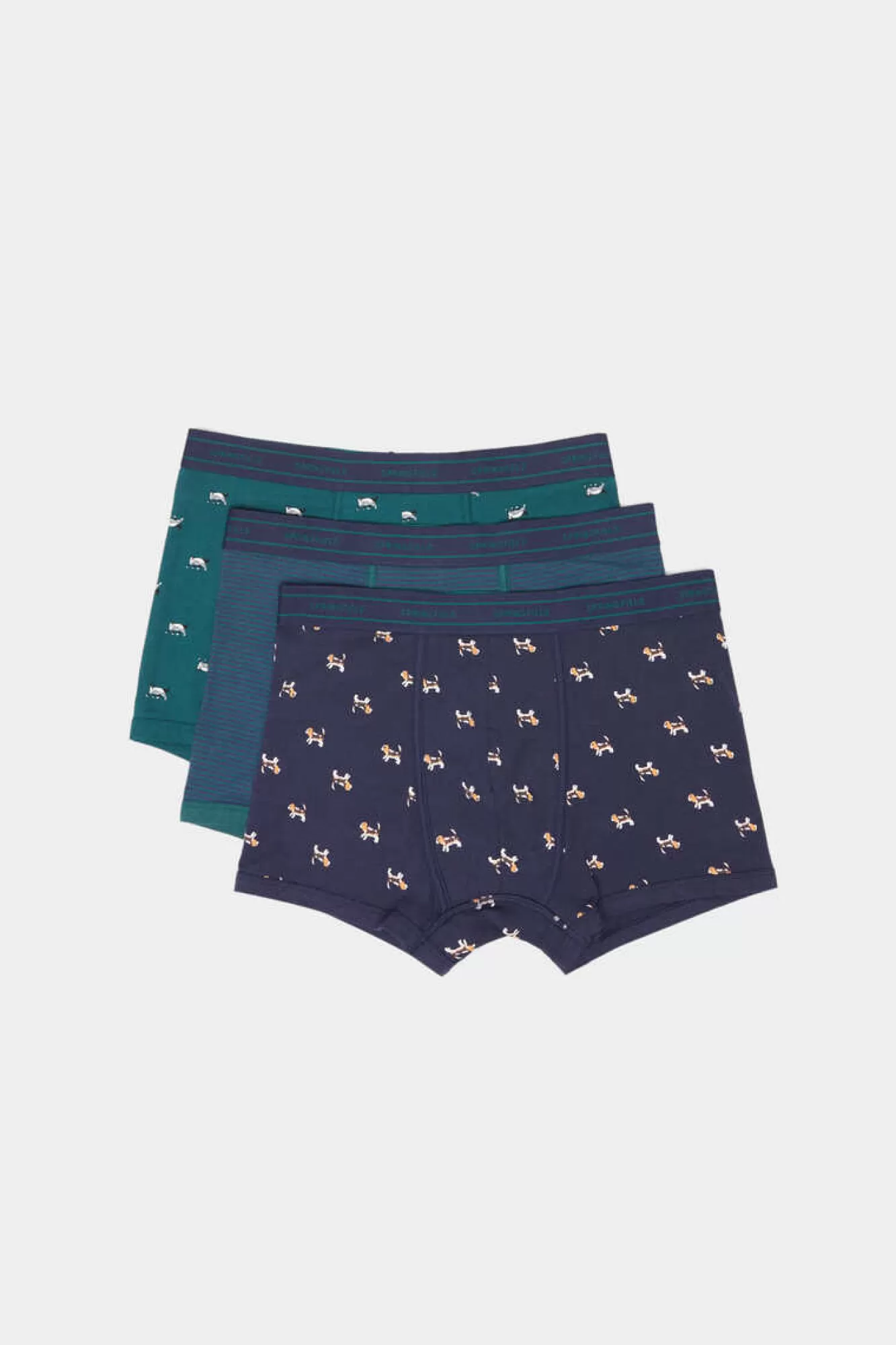 * Pack 3 Boxers Algodao Caes E Gatos