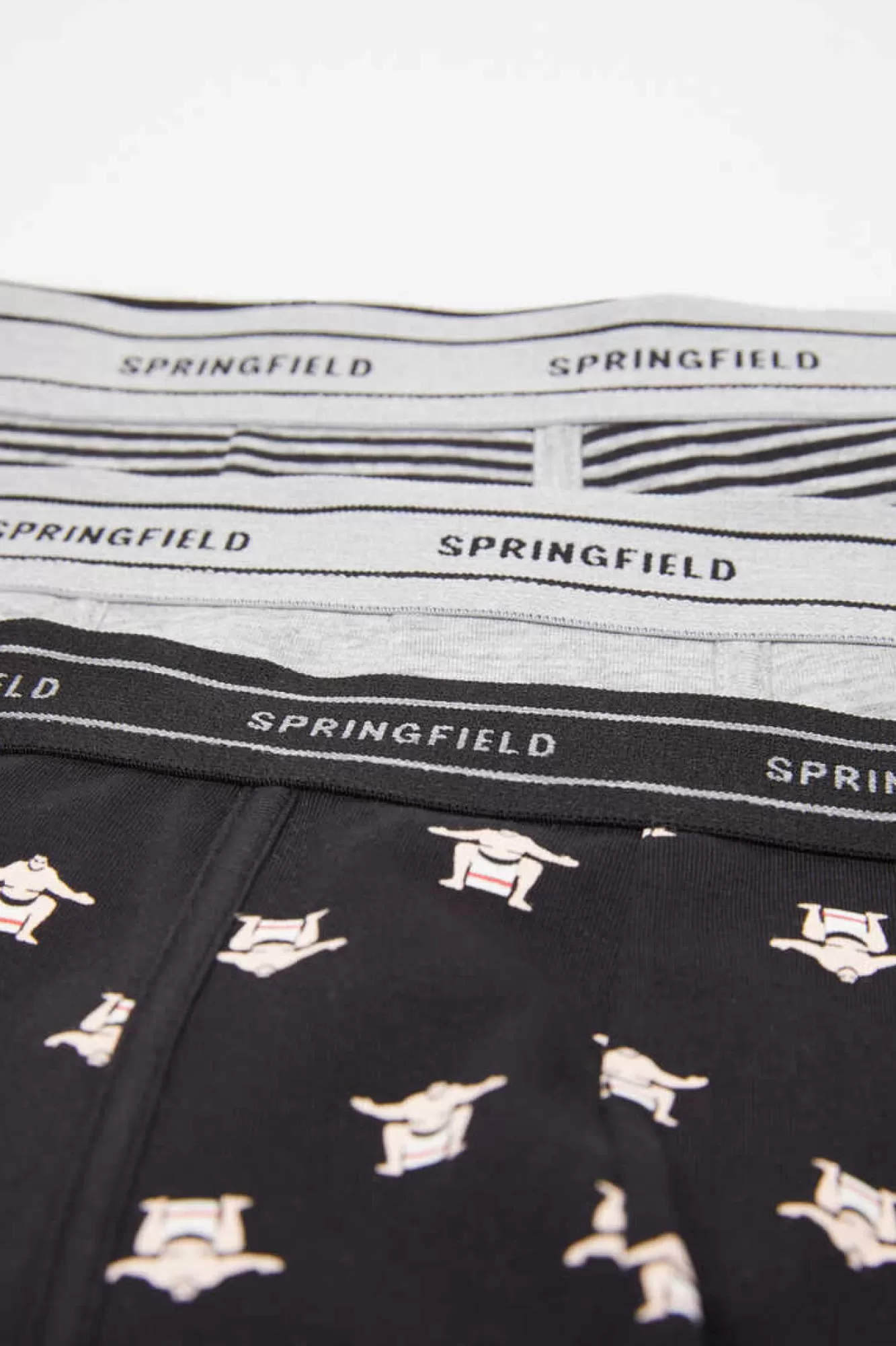 * Pack 3 Boxers De Algodao Estampado Sumo