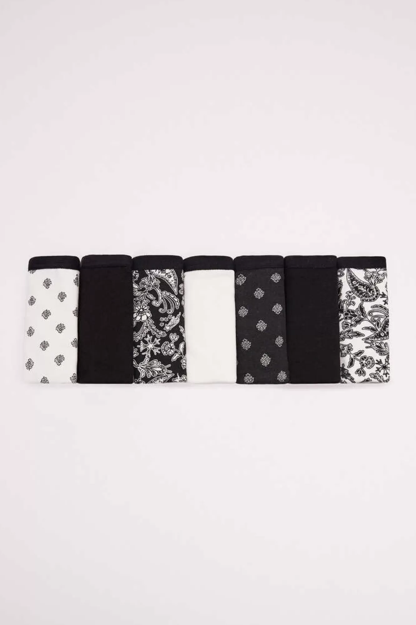 Women'secret Pack 7 Cuecas Algodao Branco E