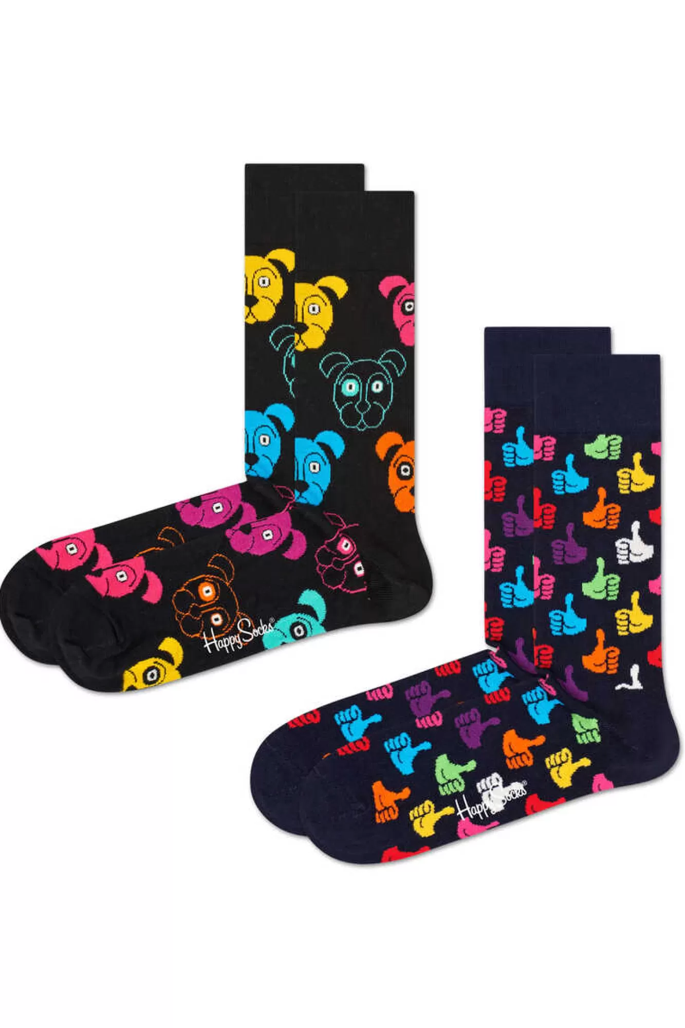 Happy Socks Pack De 2 Pares De Meias Com Cao
