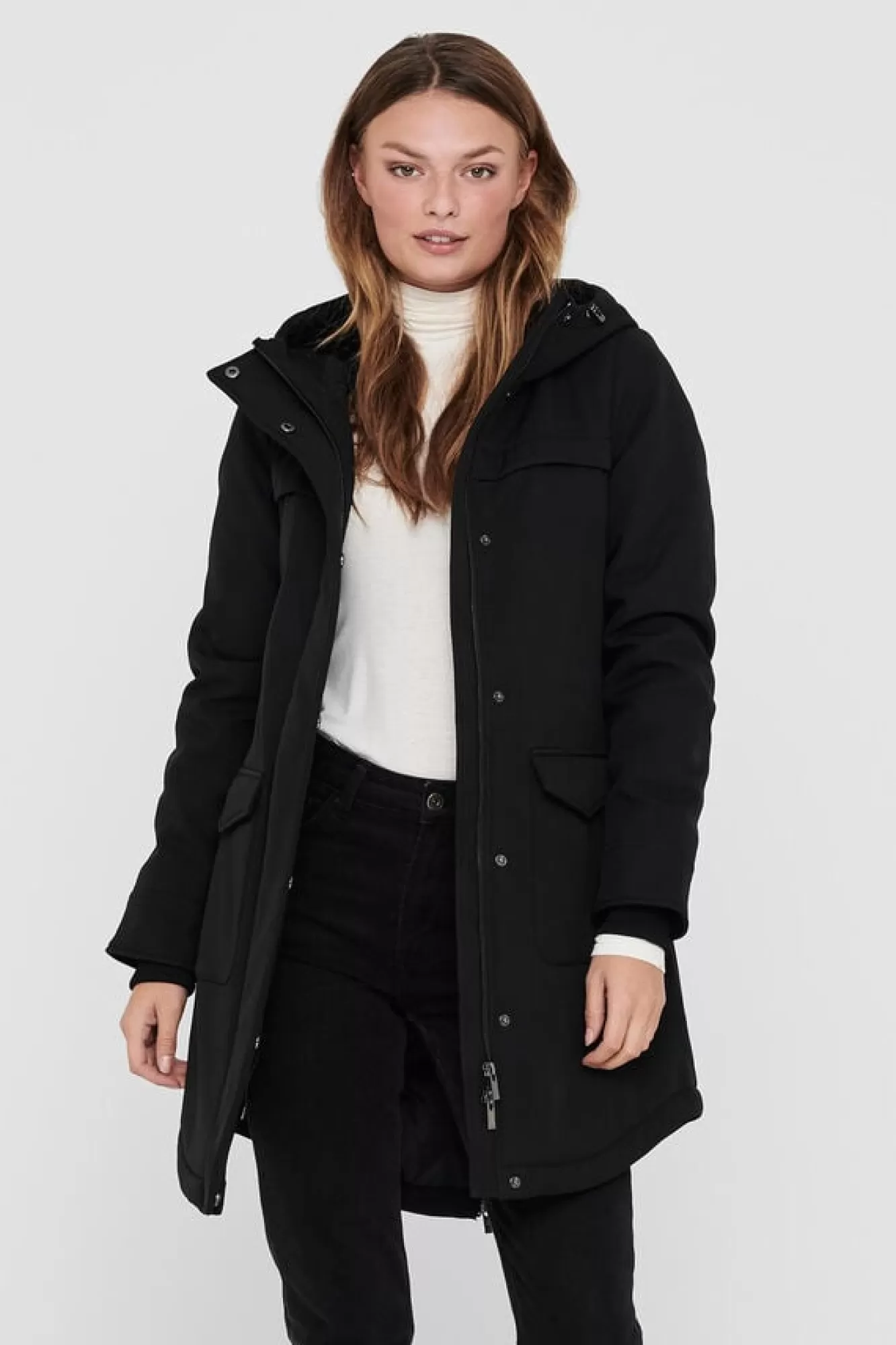 Only Parka 3/4 Taschen Mit Kapuze