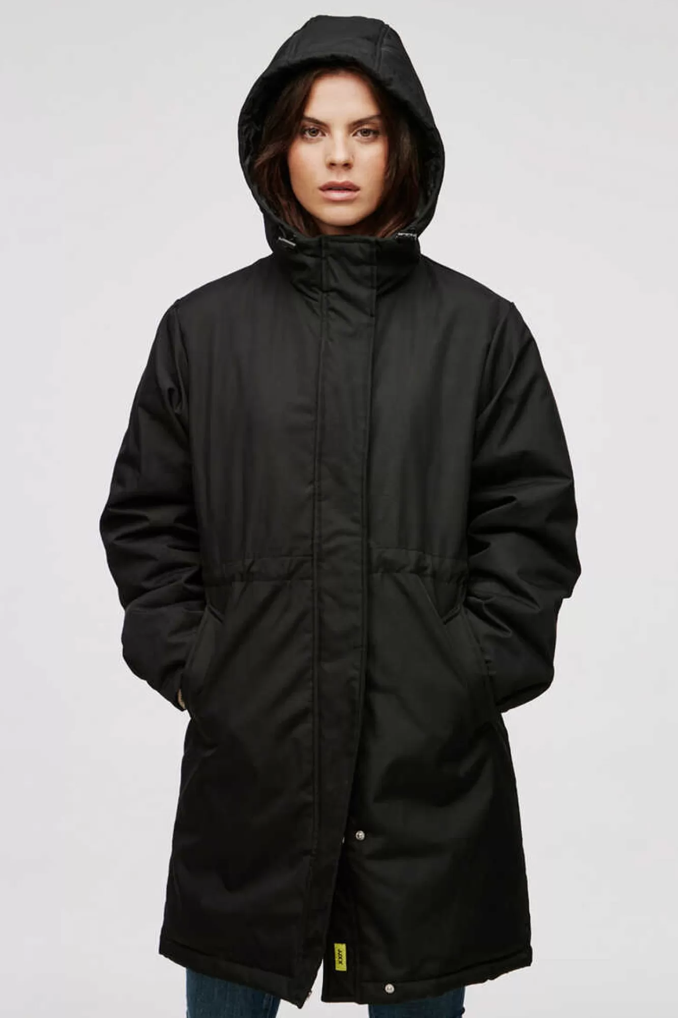 Jack & Jones Parka De Mulher Com Capuz E Cintura Ajustavel
