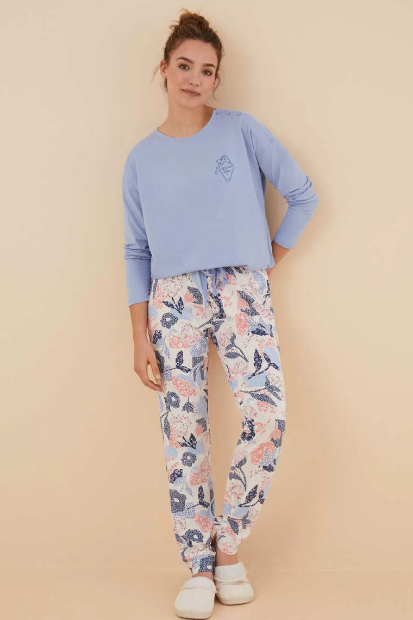 Women'secret Pijama 100% Algodao Patchwork Flores